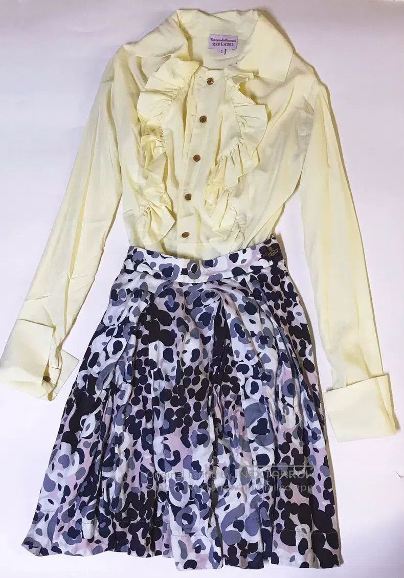 Vivienne Westwood Vivienne Westwood Pale goose yellow delicate lace shirt Size M / US 6-8 / IT 42-44 - 1 Thumbnail