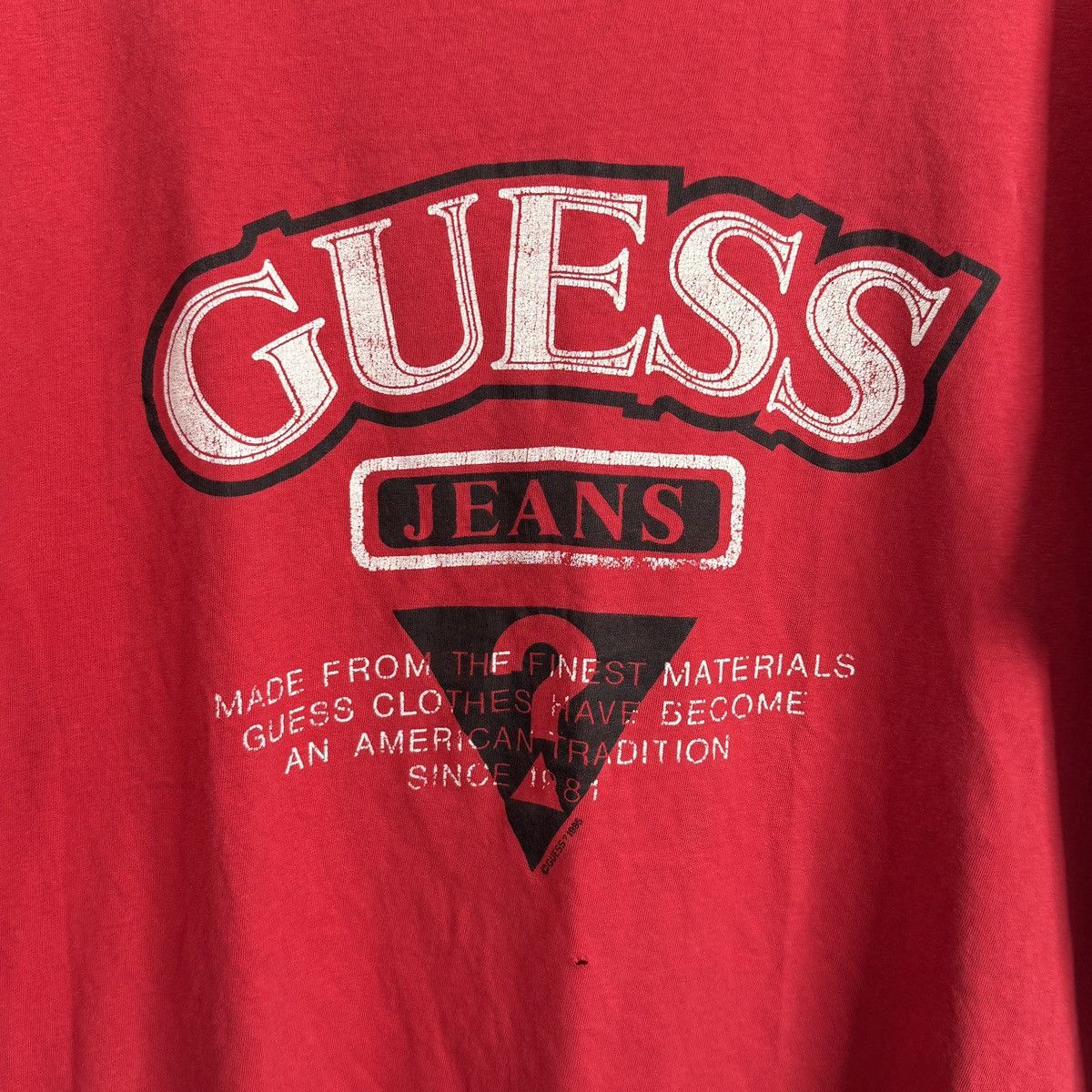 Guess Vintage 1995 Guess Jeans Tee Size US XL / EU 56 / 4 - 2 Thumbnail