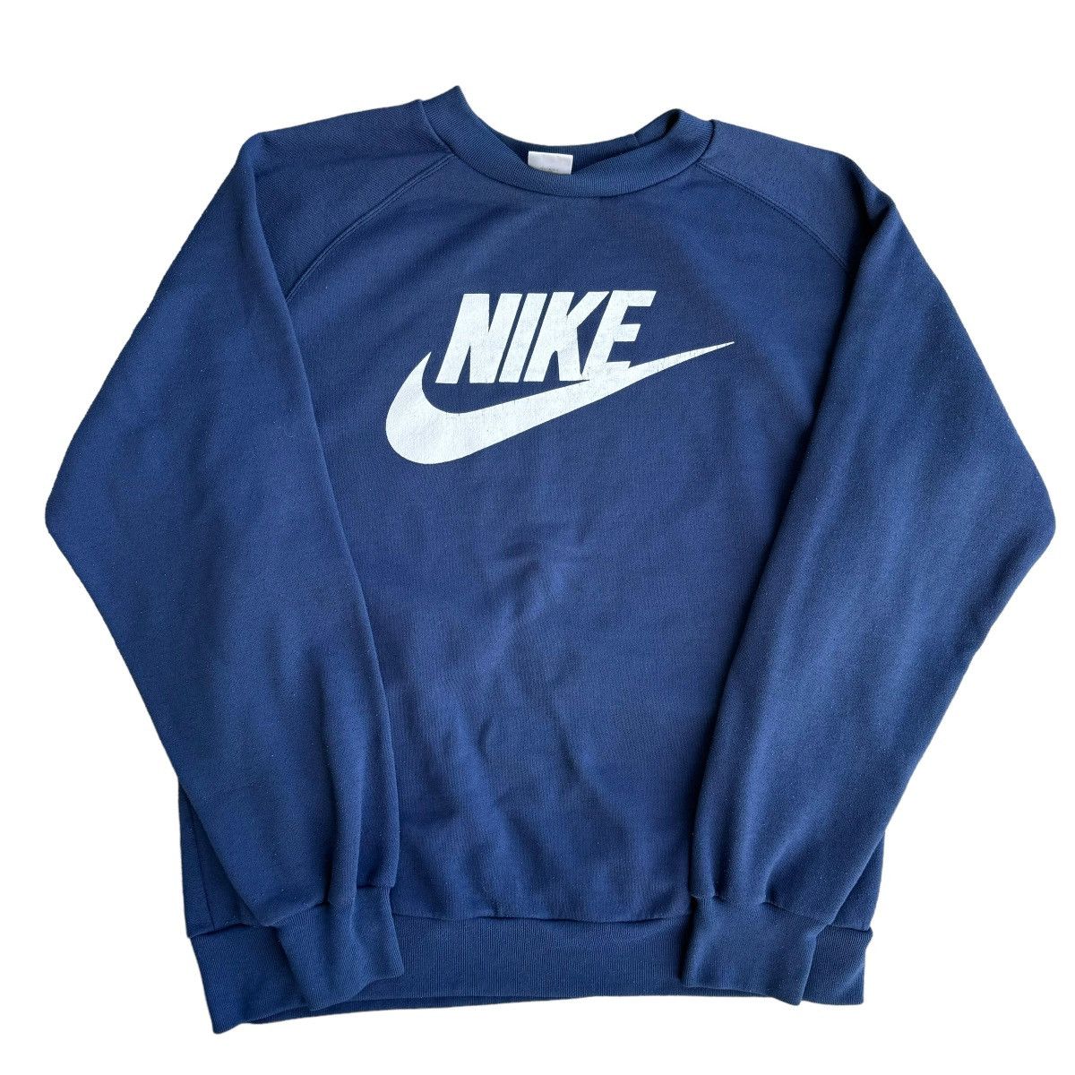 Nike × Vintage 80s True Vintage Nike Spellout Sweatshirt Pullover Retro Size US XL / EU 56 / 4 - 5 Thumbnail