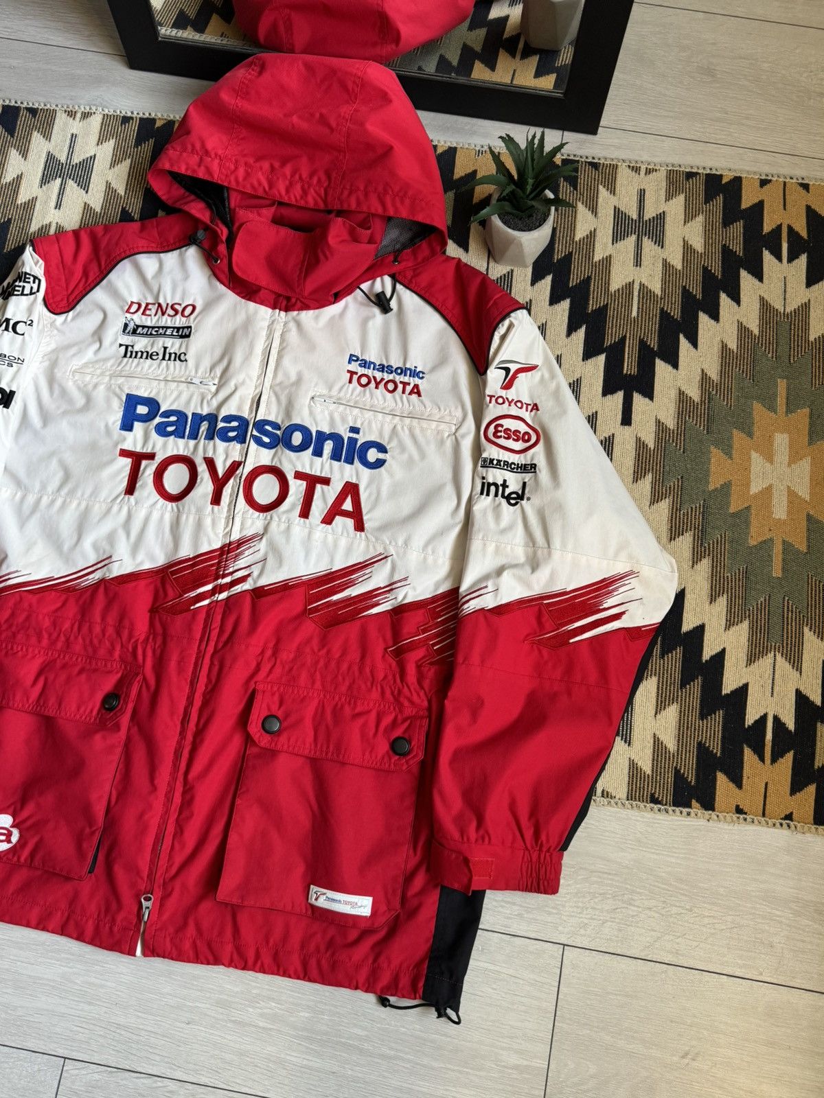 Vintage Vintage Toyota Panasonic Formula 1 Racing Jacket Size US XL / EU 56 / 4 - 4 Thumbnail