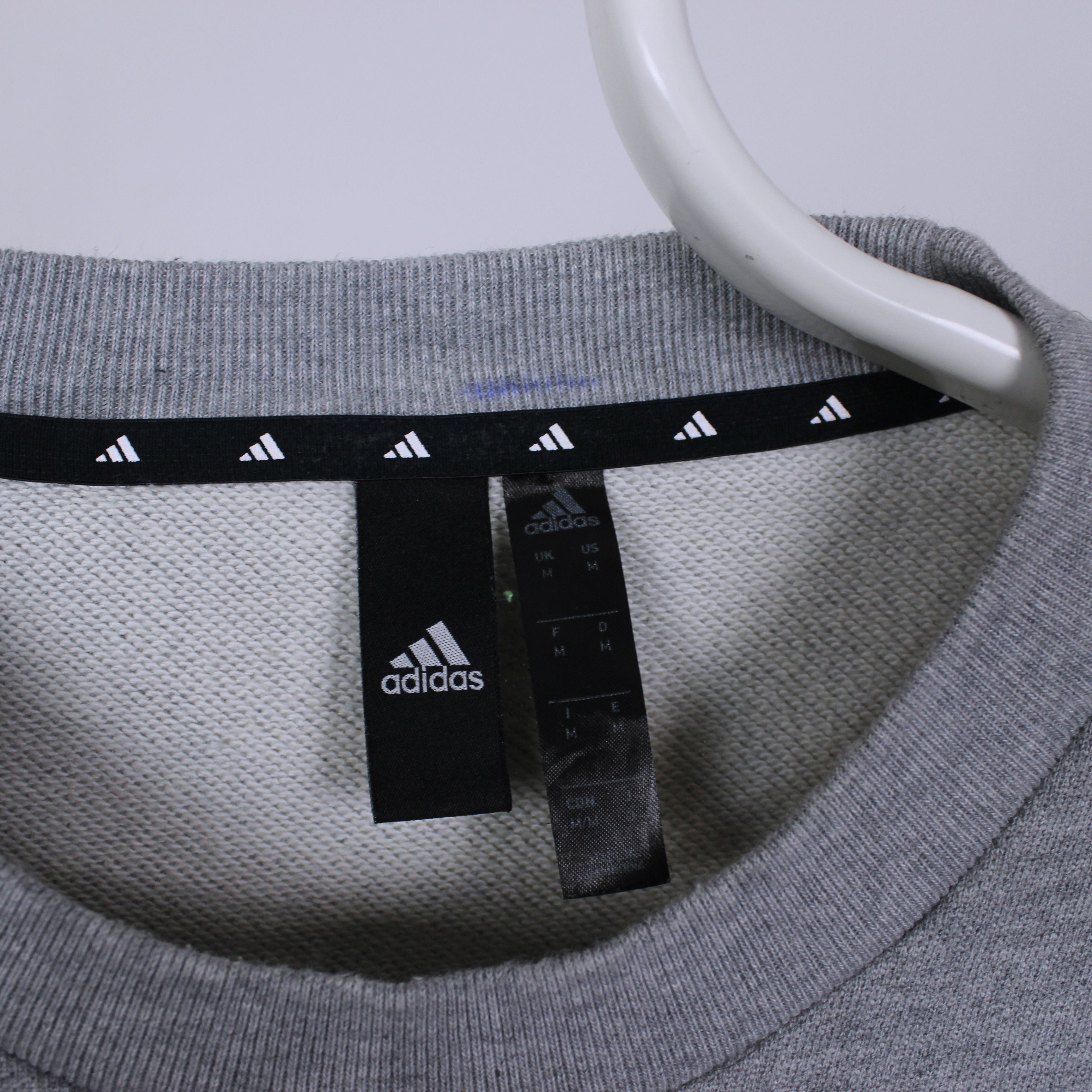 Adidas Adidas sweatshirt men vintage logo M gray perfomance H45372 Size US M / EU 48-50 / 2 - 8 Thumbnail