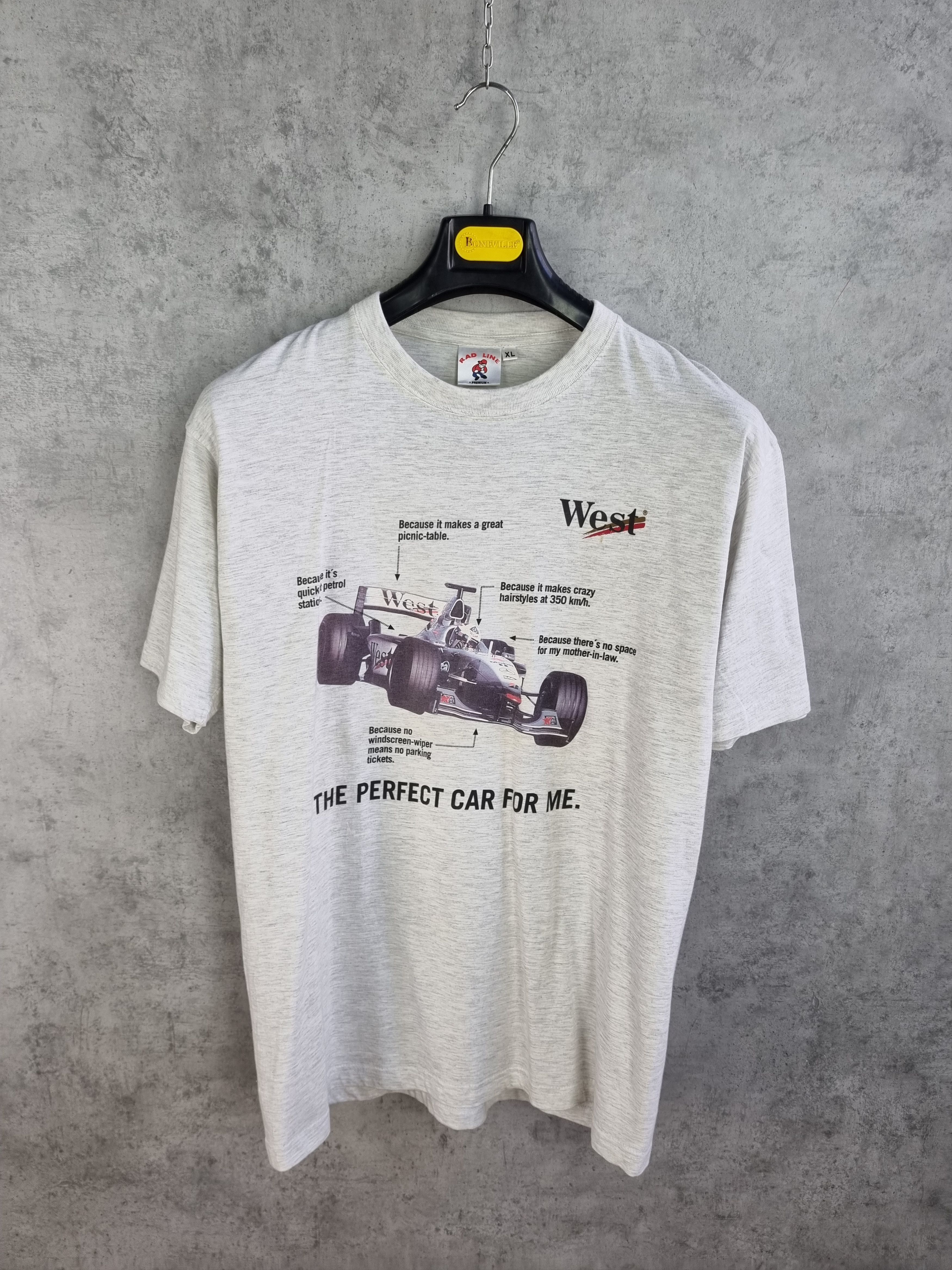 Mercedes-Benz × Vintage Single Stitch"The Perfect Car for Me" Big Logo Moto Tee Size US XL / EU 56 / 4 - 5 Thumbnail