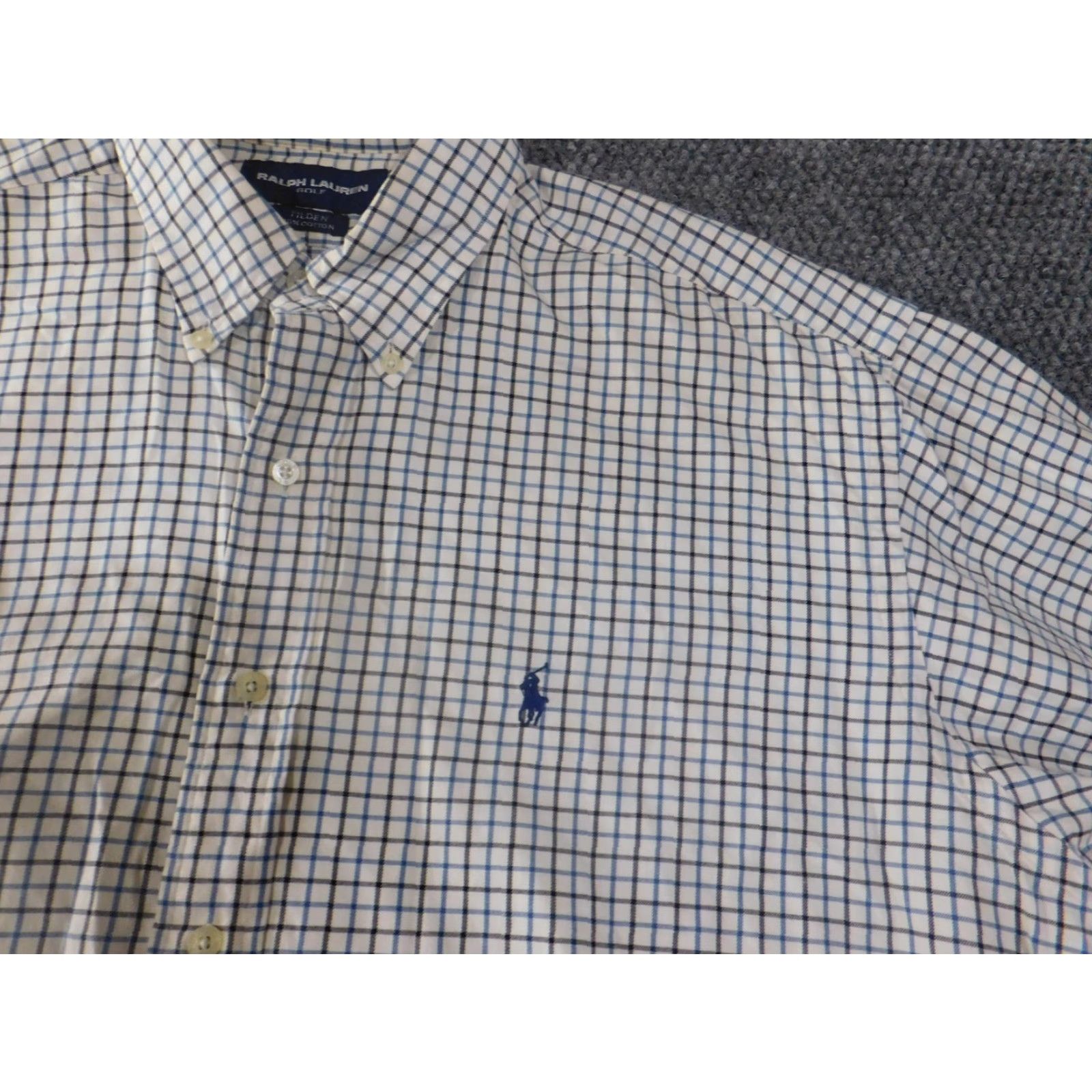 Ralph Lauren Ralph Lauren Shirt Mens Large Tilden Golf Plaid Button-Up Pony Retro Cotton Size US L / EU 52-54 / 3 - 4 Thumbnail