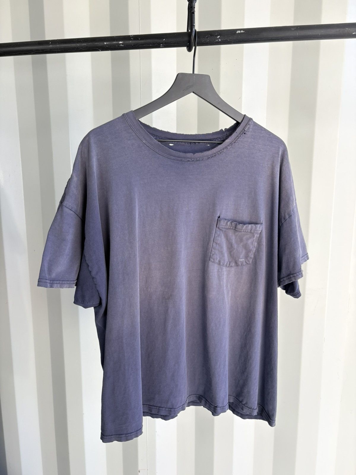 Vintage Thrashed Pocket Sun Faded Tee Shirt Distressed ERD Grunge Size US XL / EU 56 / 4 - 1 Thumbnail