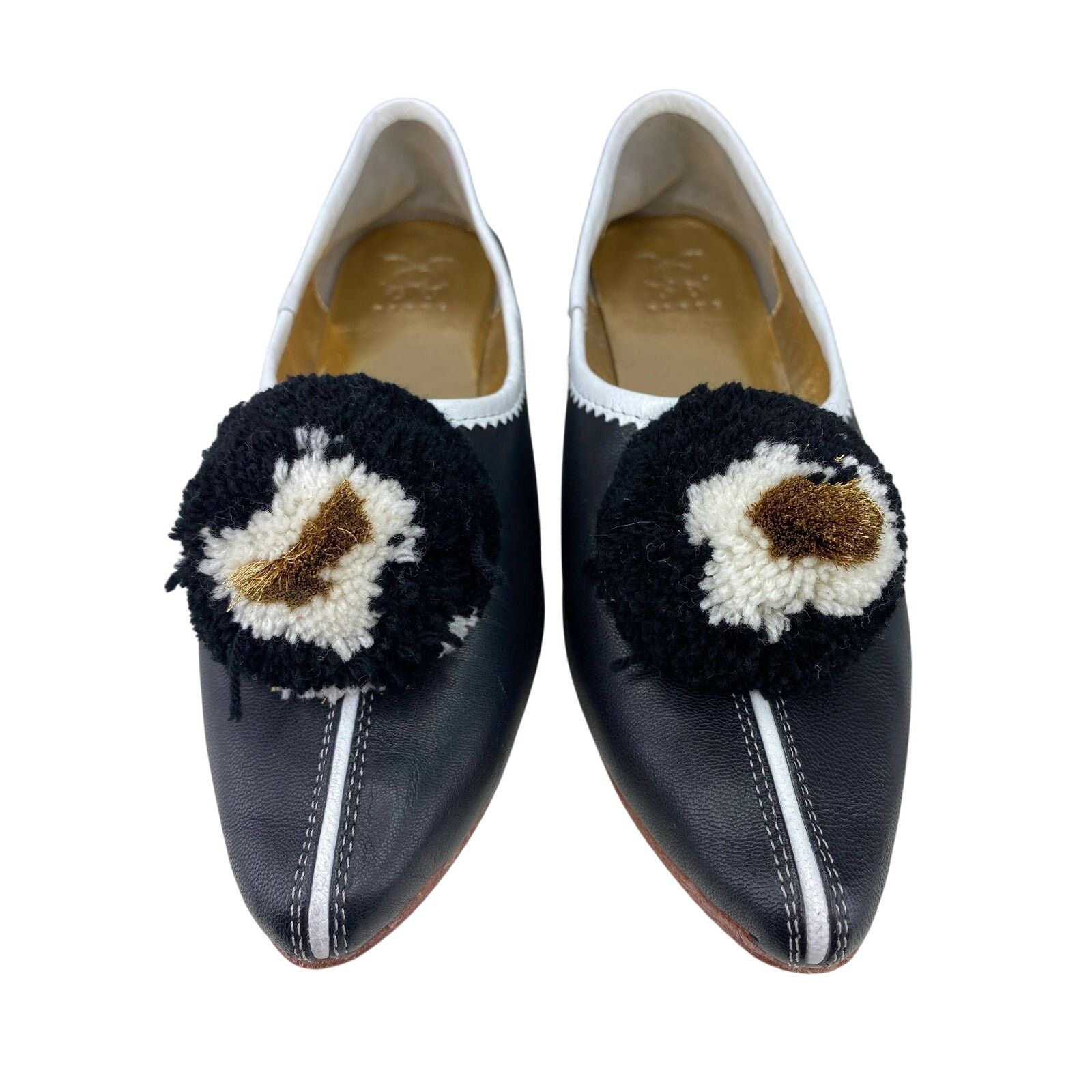 Figue Figue leather flats sz 7 MSRP $625 Size US 7 / IT 37 - 3 Thumbnail