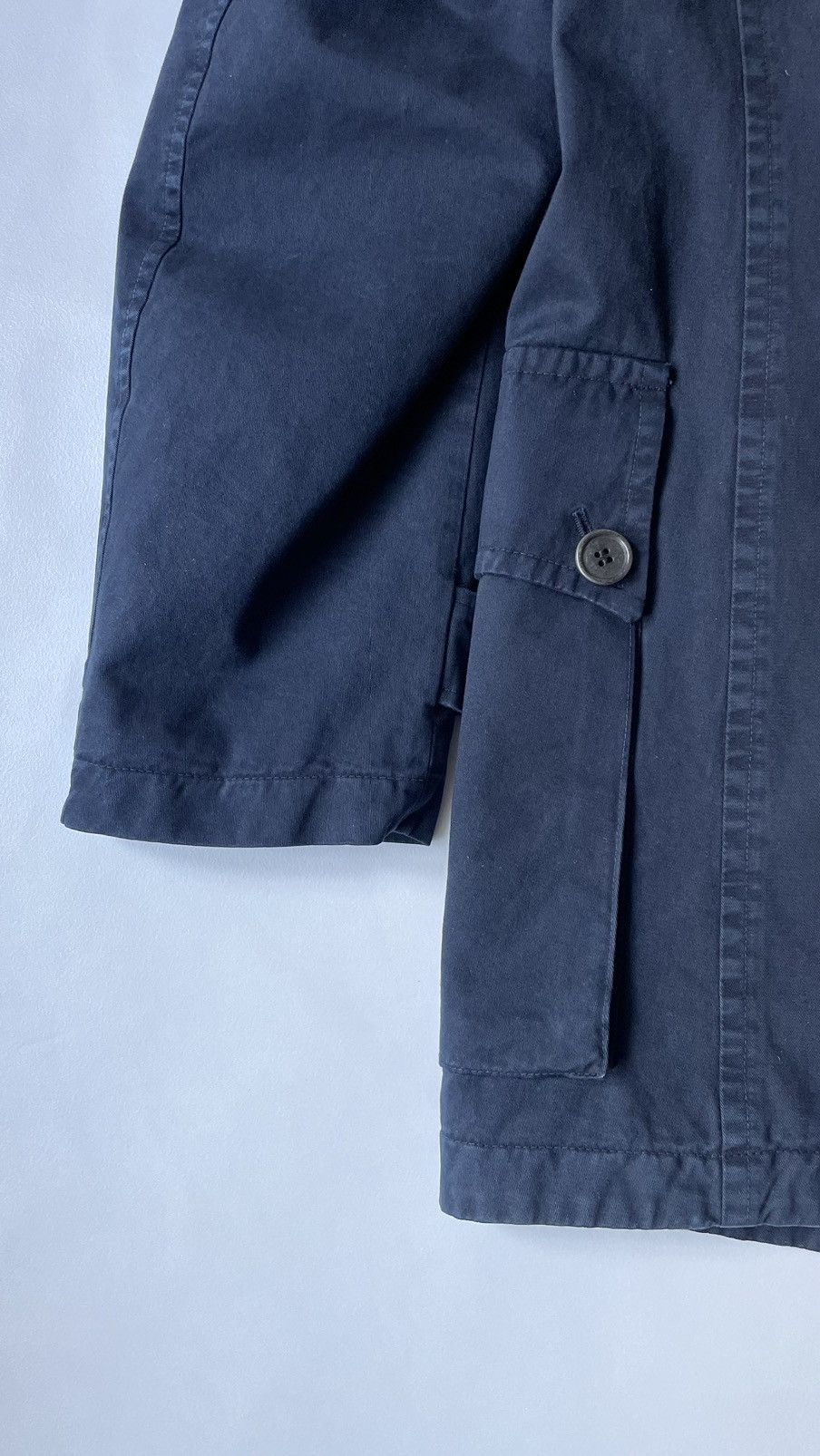 Dries Van Noten Quilted Collar Blue Utility Parka Size US L / EU 52-54 / 3 - 18 Thumbnail