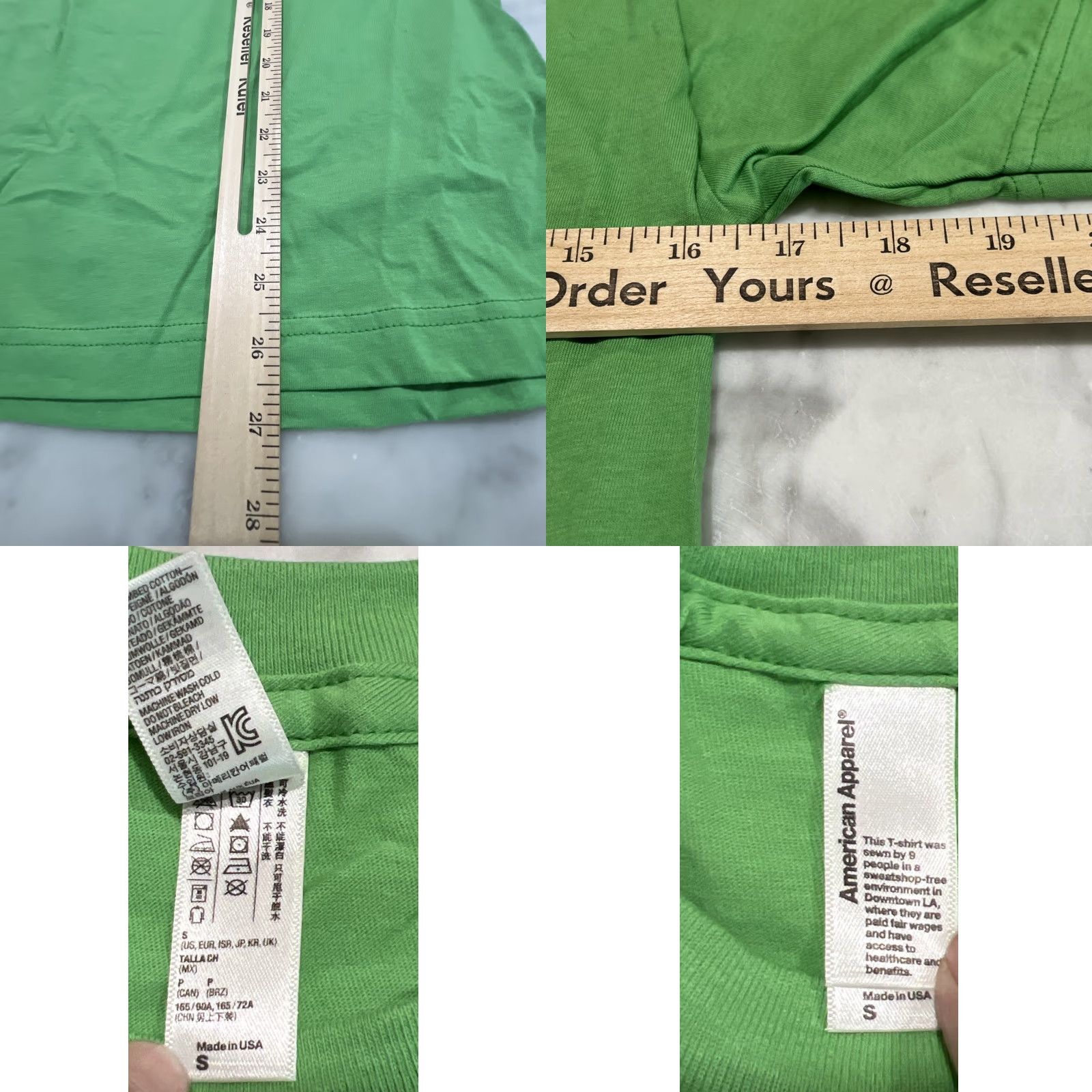 American Apparel Naked Green Juice Promo T Shirt Men S Green Cotton USA Graphic Print Crew Neck Short Sleeve 1 LB Promotional Spring Summer Mens Size US S / EU 44-46 / 1 - 8 Thumbnail