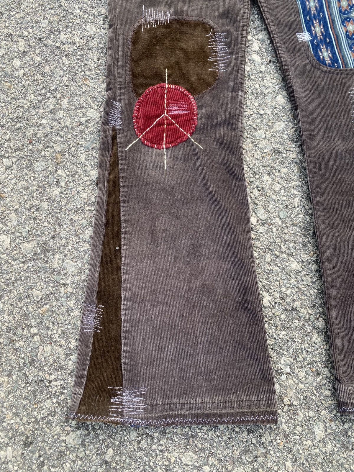 Levi's Vintage Clothing 1970s-80s Levis Corduroy Hippies Patchwork Flared Size US 34 / EU 50 - 2 Thumbnail