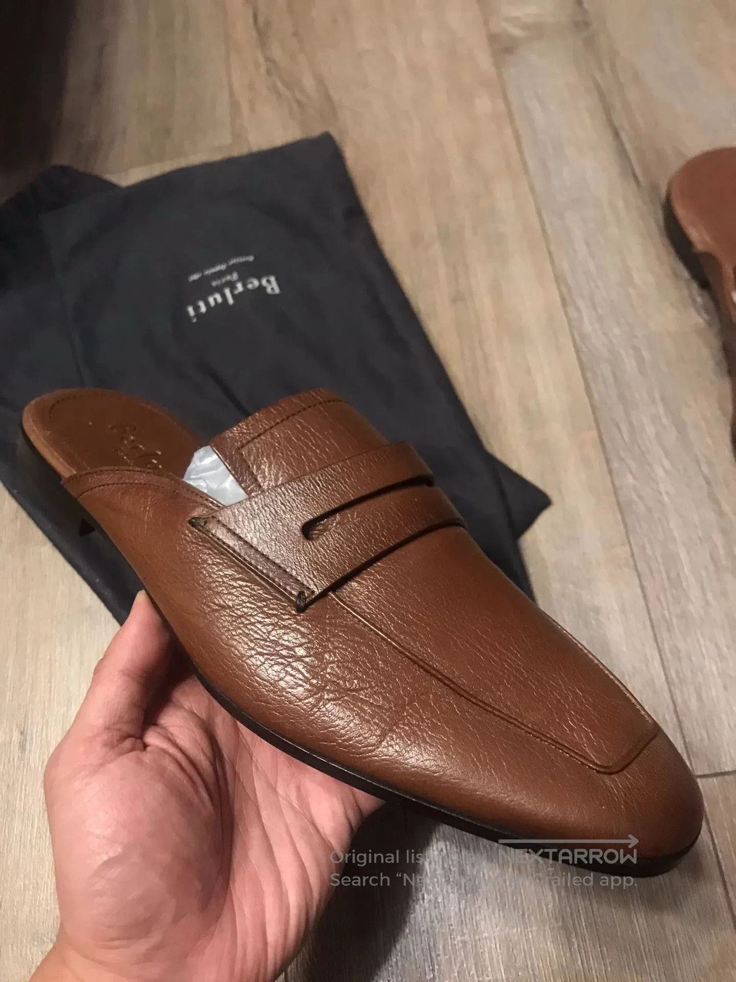 Berluti Berluti Brown Leather Mules. Size US 10 / EU 43 - 2 Thumbnail