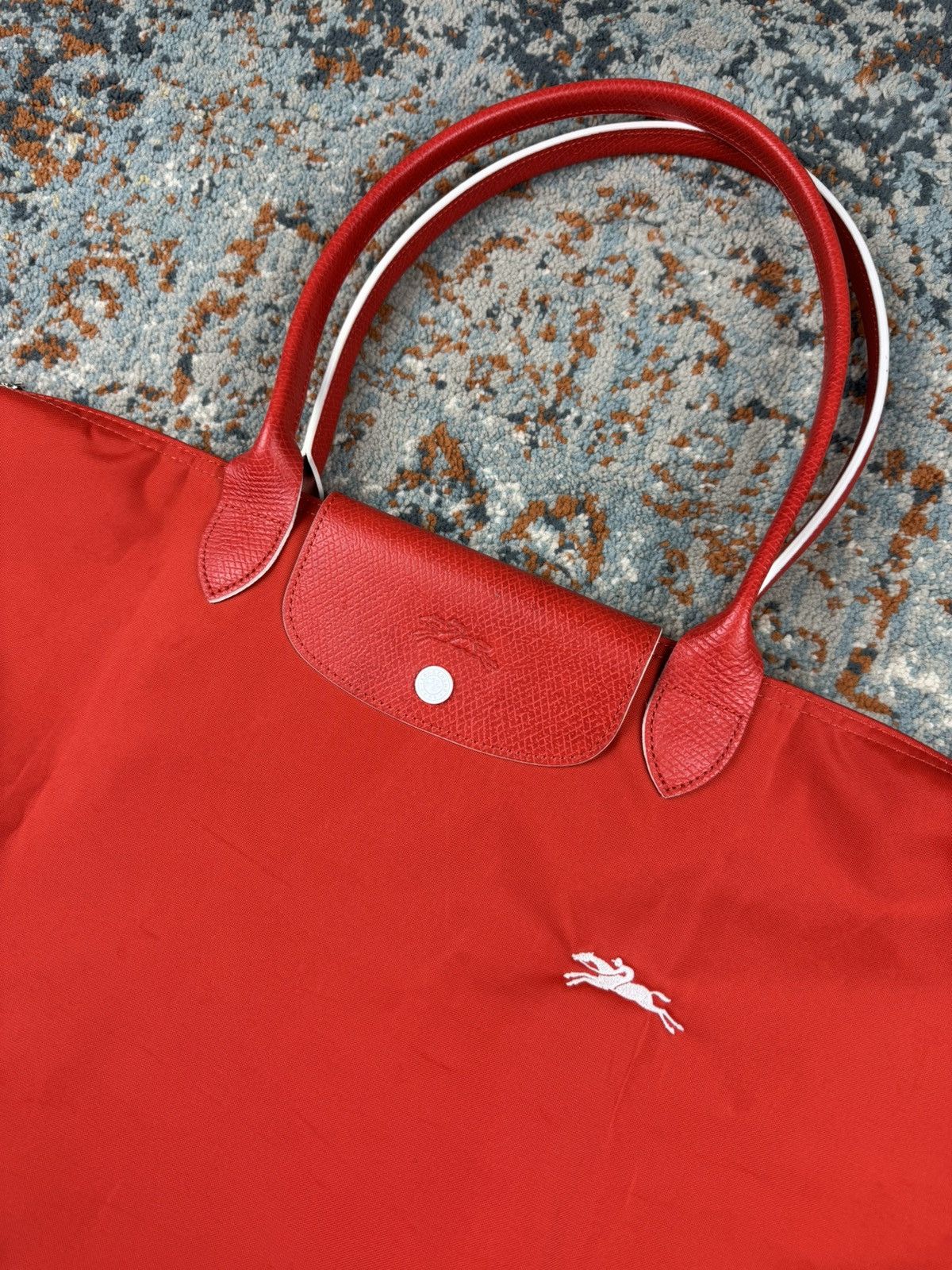 Designer Rare Longchamp Le Pilage Club shopping tote size L bag Size ONE SIZE - 6 Thumbnail