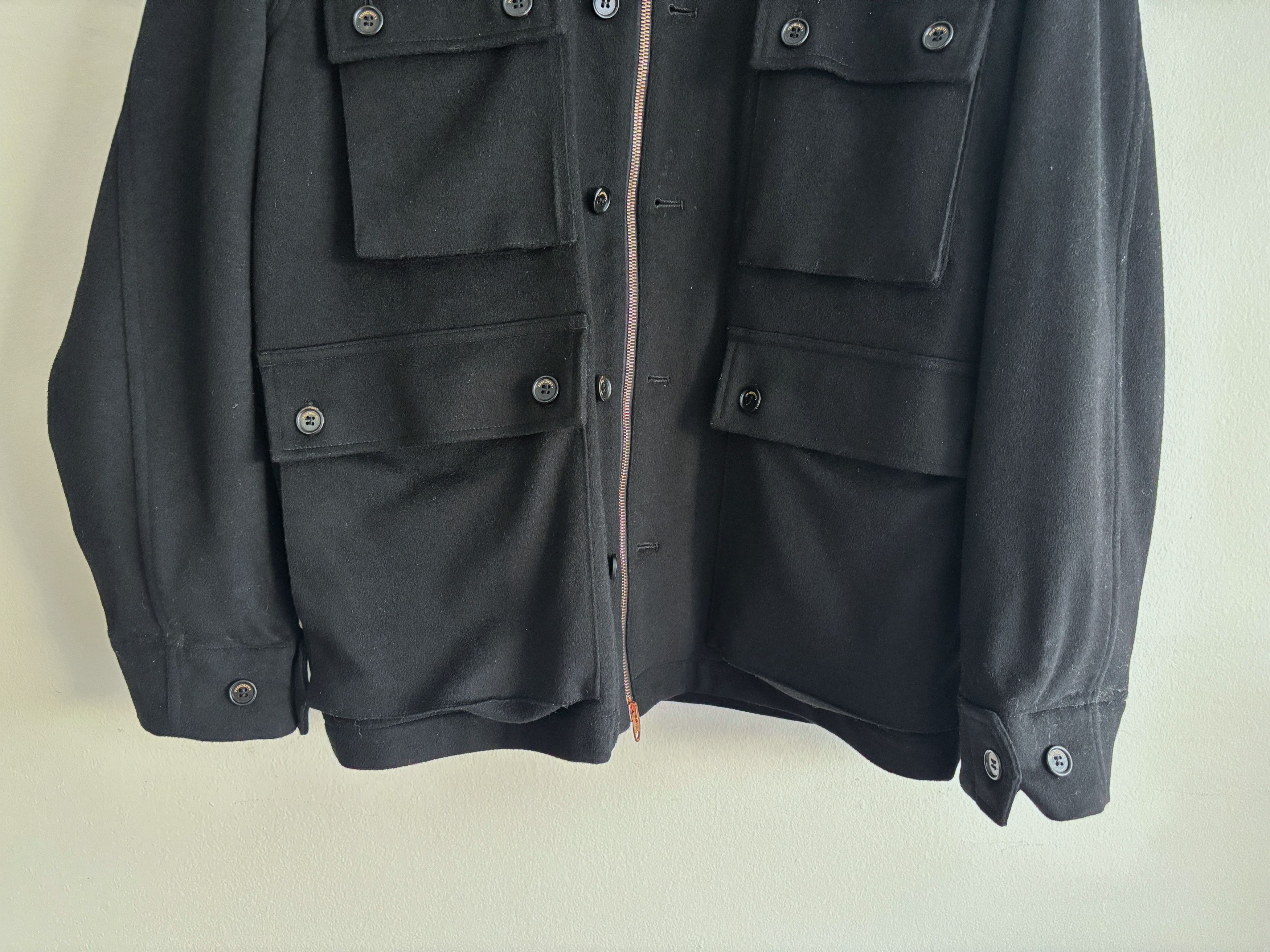 President's Loro Piana Rain System Black Wool Salvation Field Jacket Size US M / EU 48-50 / 2 - 8 Thumbnail