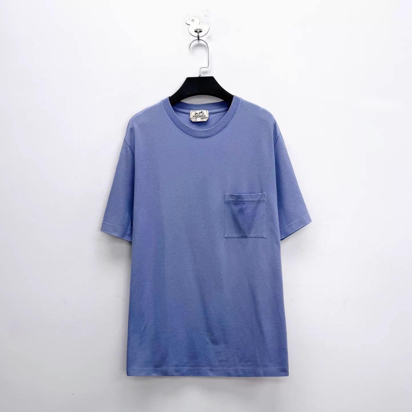 Hermes Hermes Light Blue H Logo Chest Pocket SS Unisex L Size US L / EU 52-54 / 3 - 1 Thumbnail