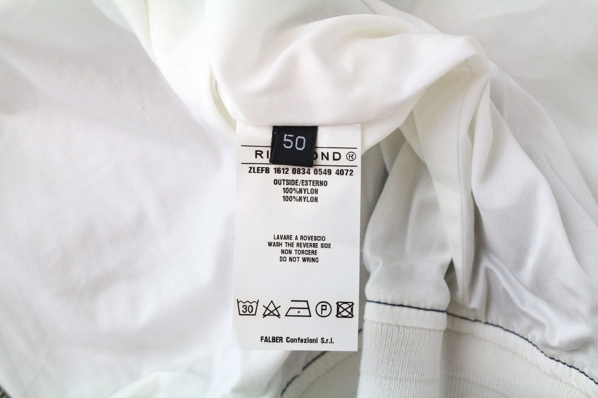 John Richmond 50 Blue White Zipped Lightweight Jacket 74294 Size US M / EU 48-50 / 2 - 6 Thumbnail