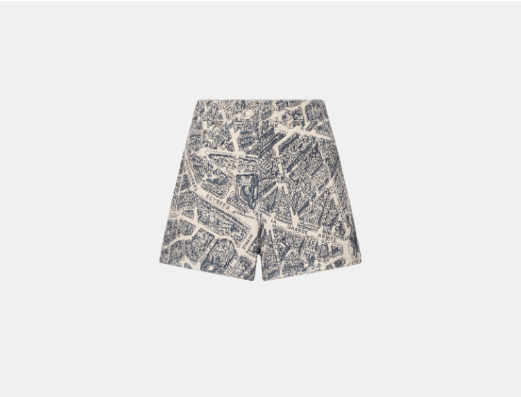 Dior o1w1db11225 422P83 Short in White/Navy Blue Size 30" / US 8 / IT 44 - 1 Thumbnail