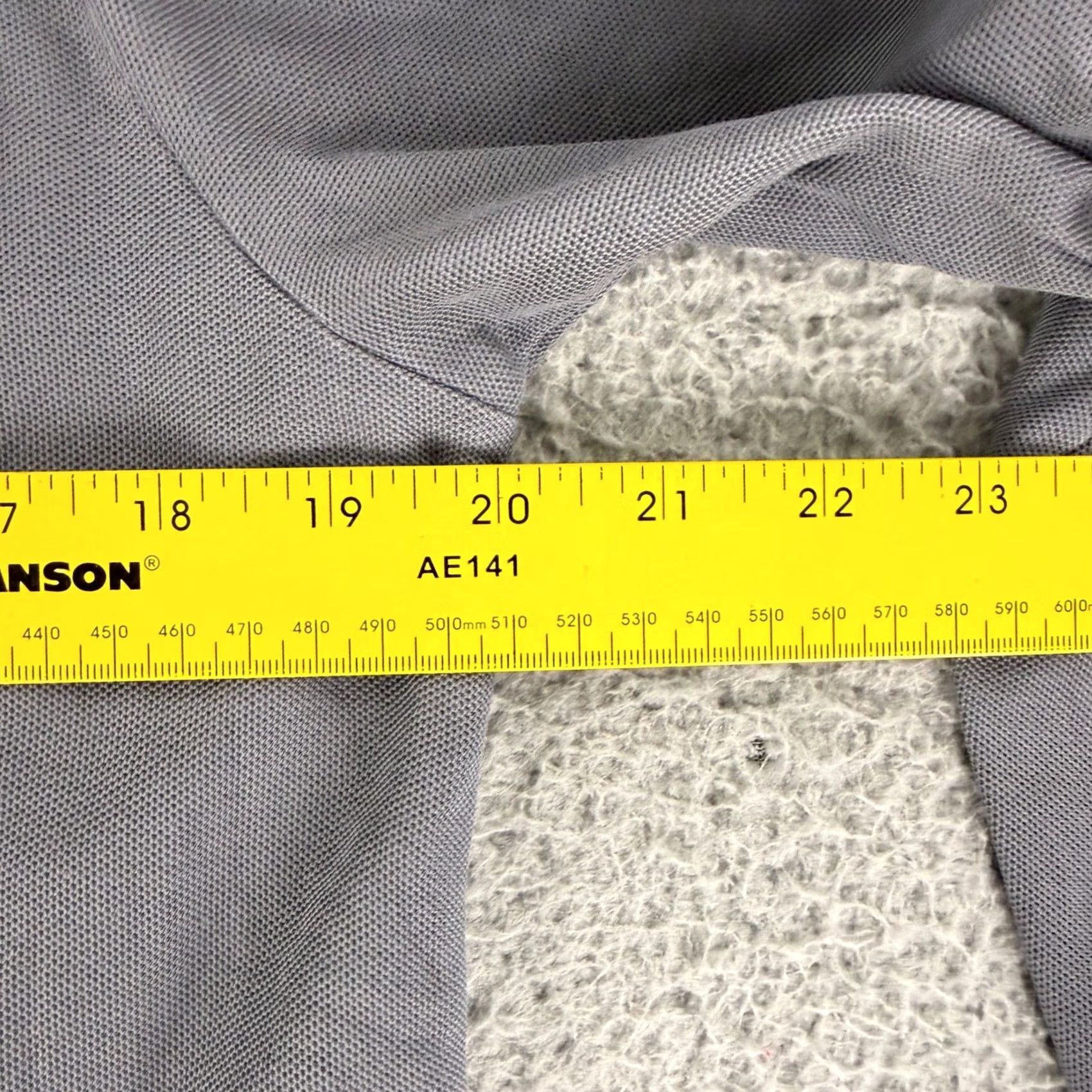 Vintage Criquet Polo Shirt Mens M Grey Pima Cotton Knit Pocket Long Sleeve Button Yardage Classic Preppy Casual Business Travel Size US M / EU 48-50 / 2 - 5 Thumbnail
