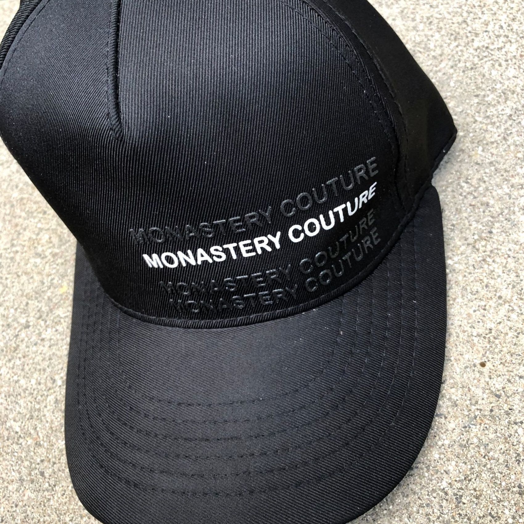 Vintage MONASTERY COUTURE Snapback Hat Men's One Size Black Adjustable Cap Size ONE SIZE - 2 Thumbnail