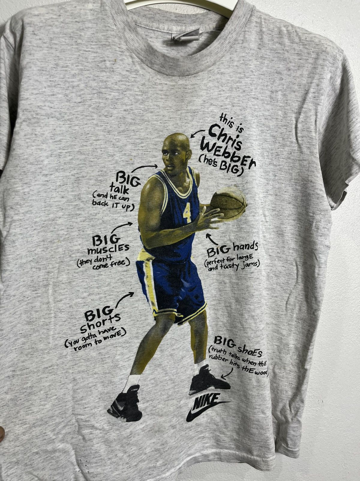 Nike Vintage NIKE CHRIS WEBBER TSHIRT Size US M / EU 48-50 / 2 - 3 Thumbnail