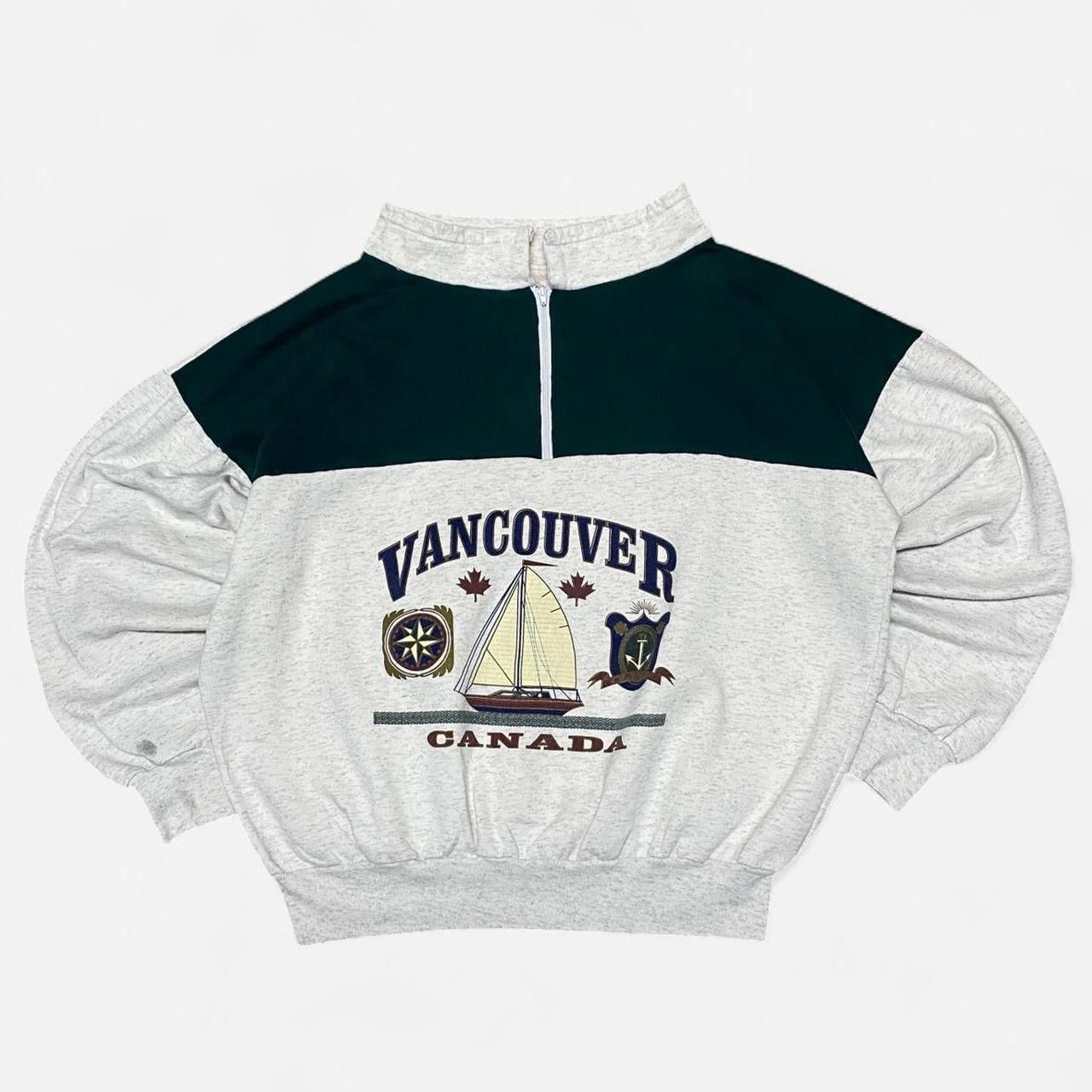 Other Vintage 90s Vancouver Canada grey and green sweatshirt Size US M / EU 48-50 / 2 - 1 Thumbnail