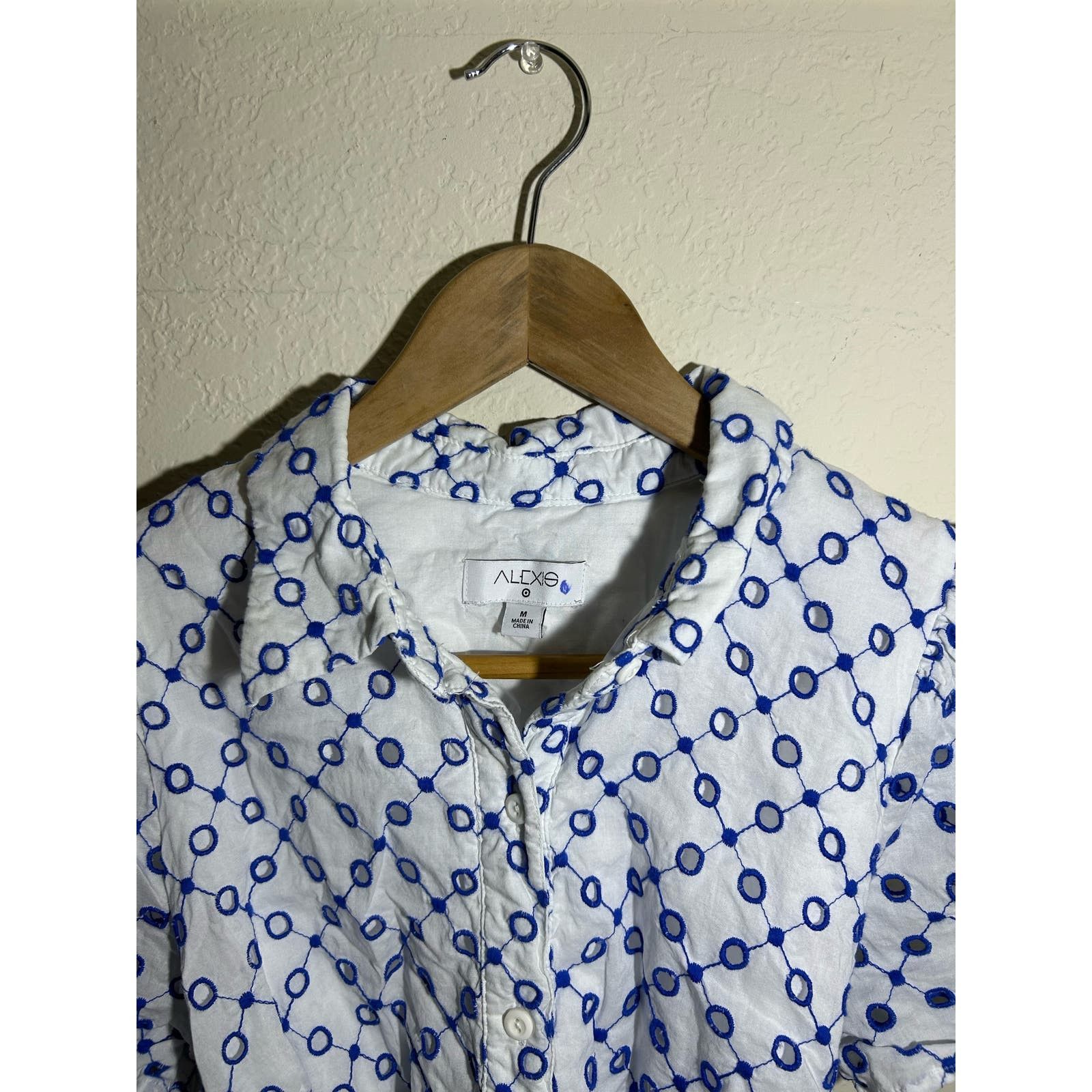 ALEXIS Alexis x Target Dot Tulip Short Sleeve Embroidered Dress Size M / US 6-8 / IT 42-44 - 6 Thumbnail