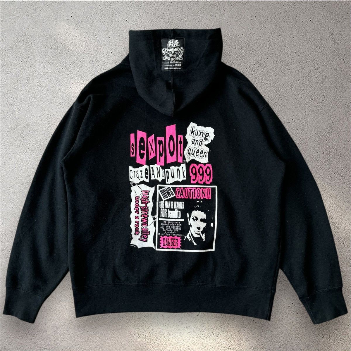 Japanese Brand Sex Pot Revenge Punk Riot Poem Chain Laces Hoodies Size US L / EU 52-54 / 3 - 2 Thumbnail