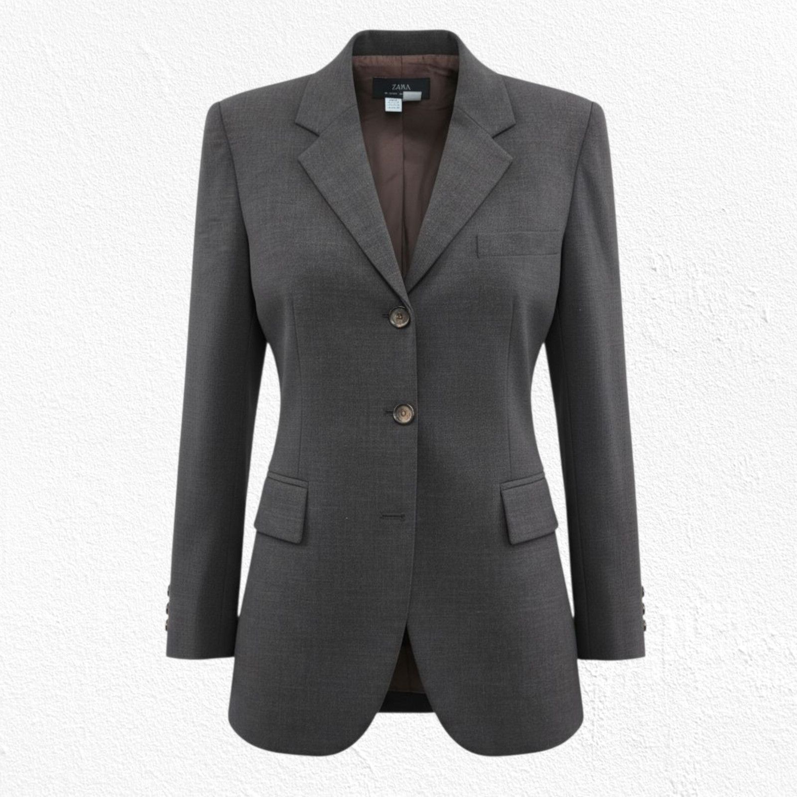 Zara Vintage Zara Brown Single Breasted Wool Blend Blazer Size 6 Size M / US 6-8 / IT 42-44 - 1 Thumbnail