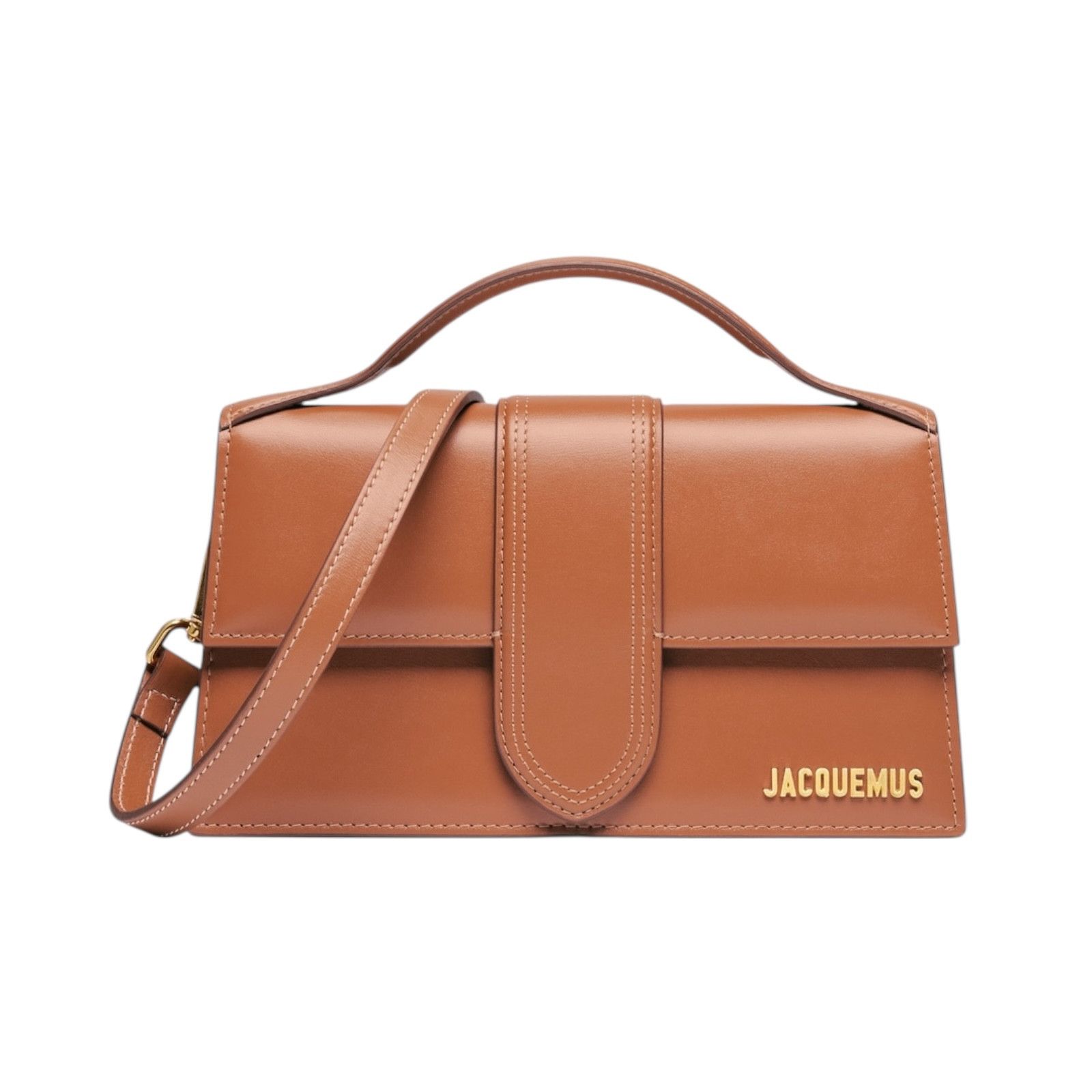 Jacquemus Jacquemous Le Grand Bambino Brown Gold Size ONE SIZE - 1 Thumbnail
