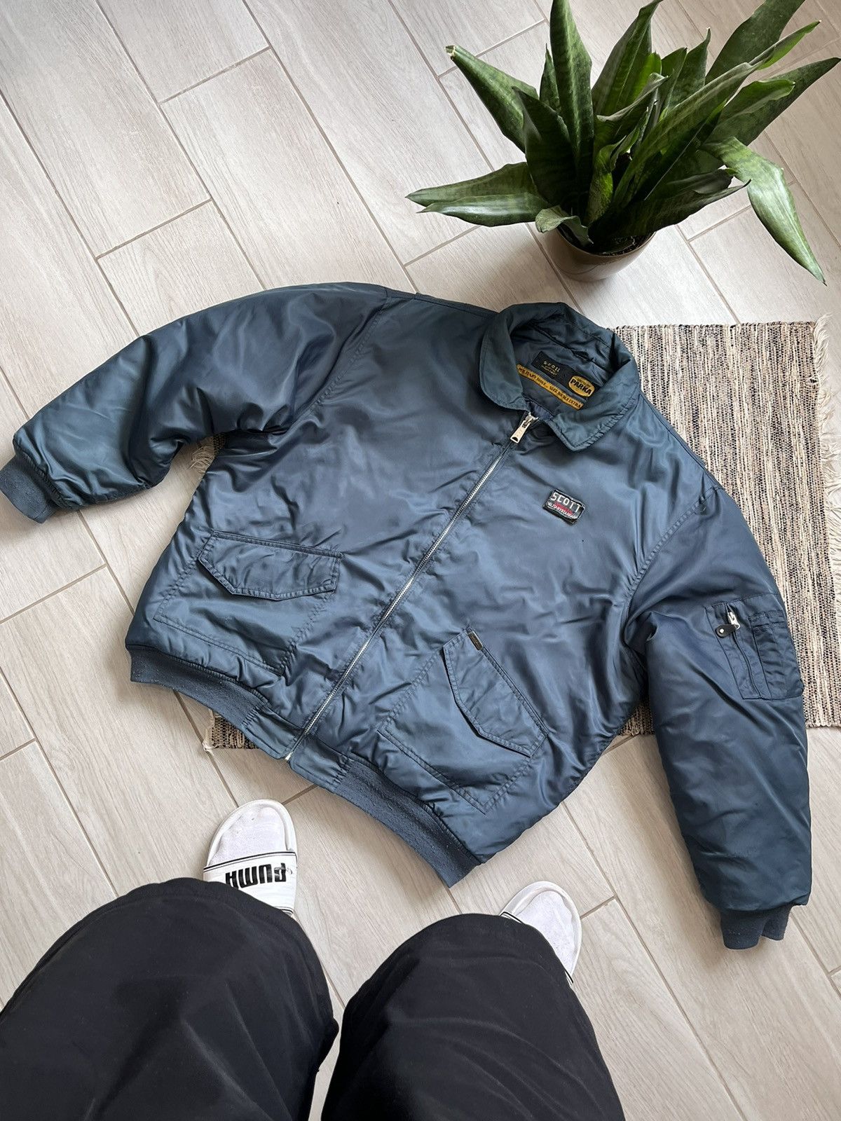 Schott × Vintage Vintage Schott NYC Bomber jacket MA-2 flyer military Size US XXL / EU 58 / 5 - 2 Thumbnail