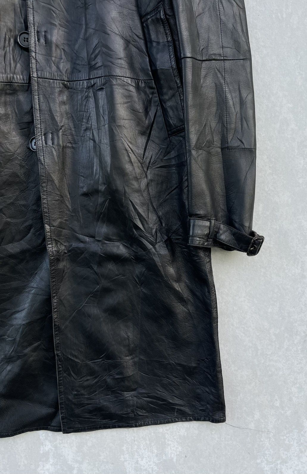 Costume National 🔥RARE🔥 COSTUME NATIONAL HOMME SINGLE BRESTED LEATHER COAT Size US M / EU 48-50 / 2 - 8 Thumbnail