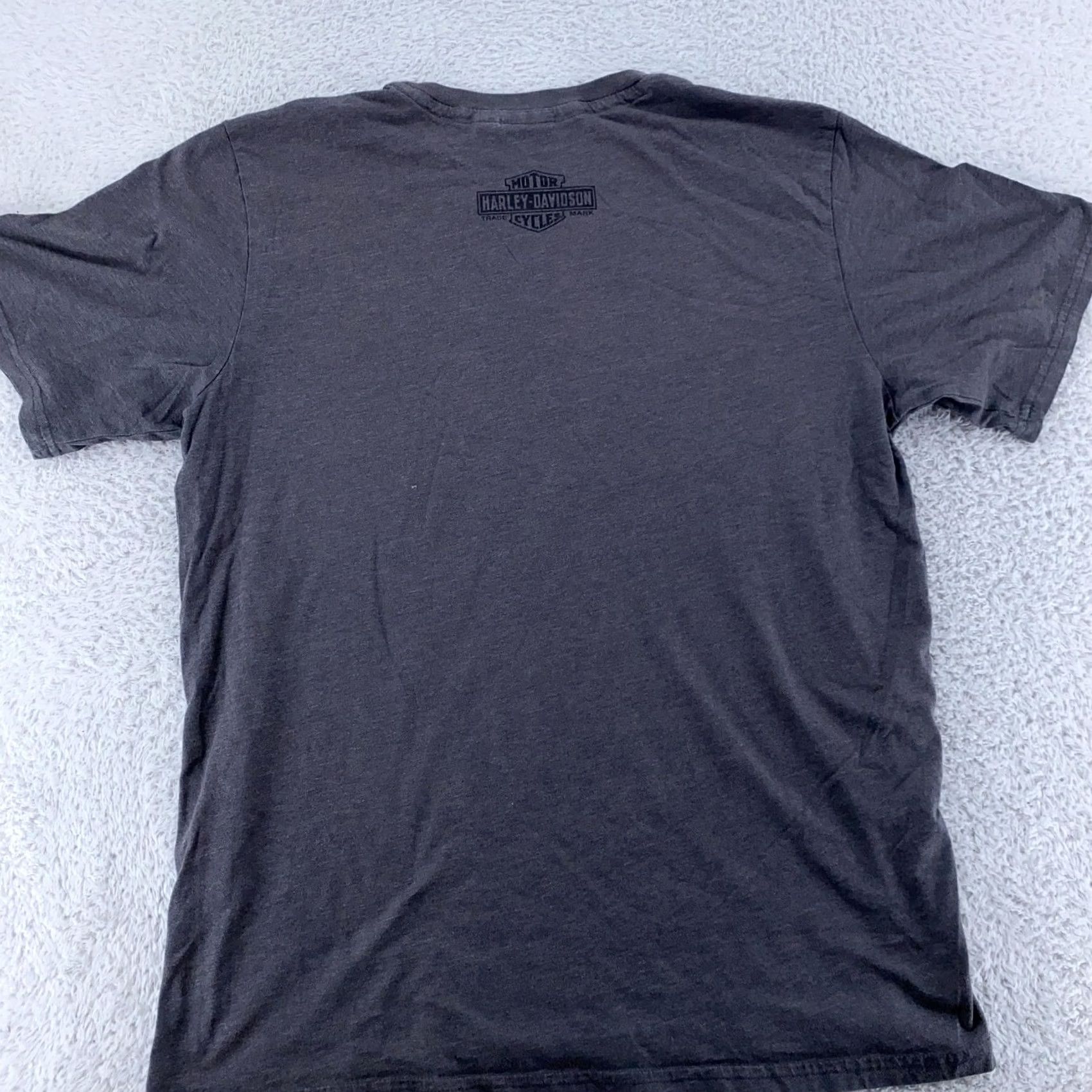 Harley Davidson Harley-Davidson Shirt M/L Gray Skull Logo Motorcycles Biker Tee Mens Short Sleeve Graphic Print Crew Neck Regular Fit Size US M / EU 48-50 / 2 - 4 Thumbnail