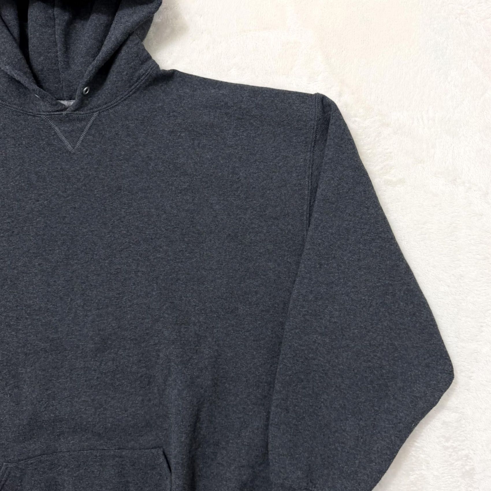 Russell Athletic Russell Athletic Hoodie Mens 4XL Gray Sweater Fleece Pullover Kangaroo Pocket Size US XXL / EU 58 / 5 - 3 Thumbnail