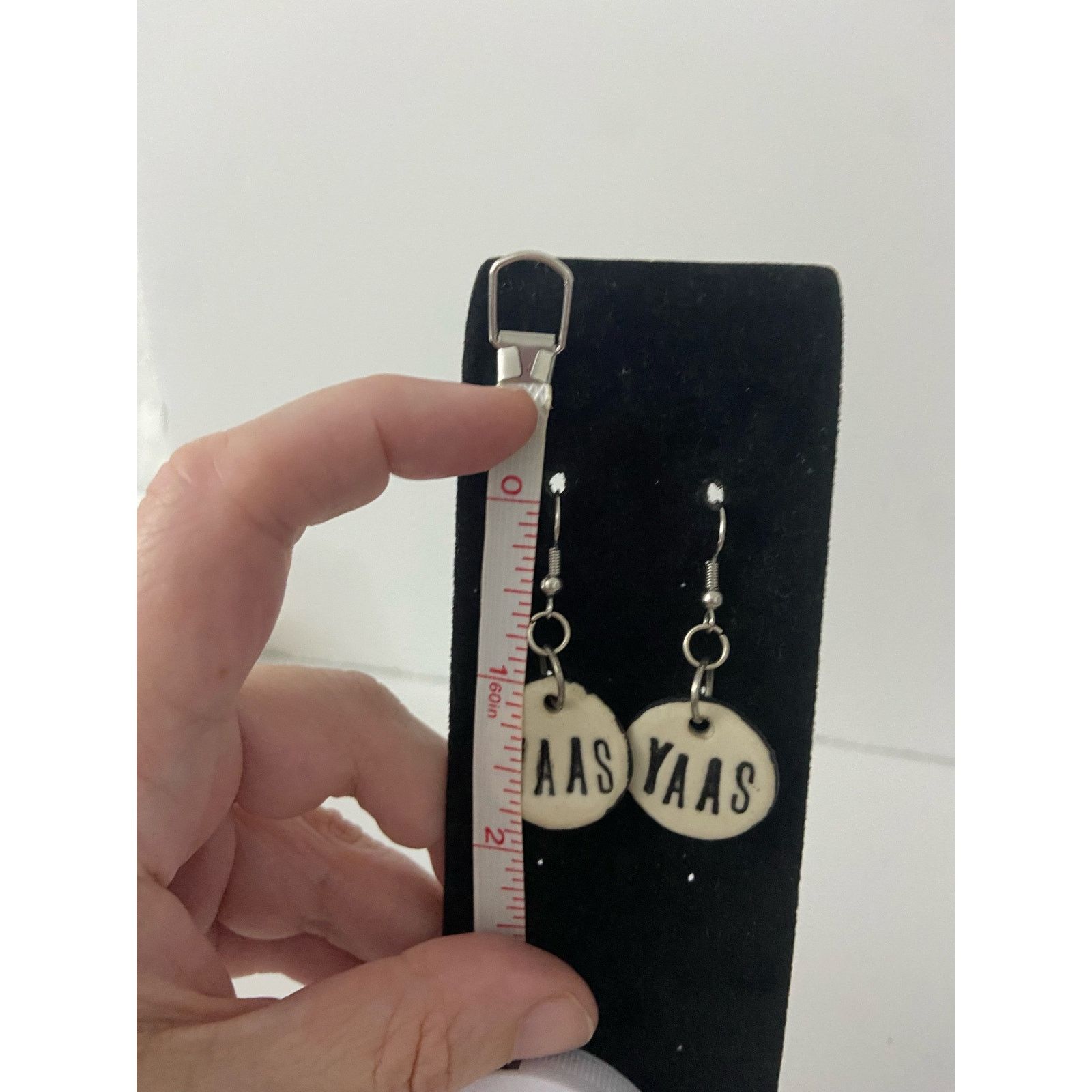 Other Cream ceramic yaas earrings Size ONE SIZE - 3 Thumbnail