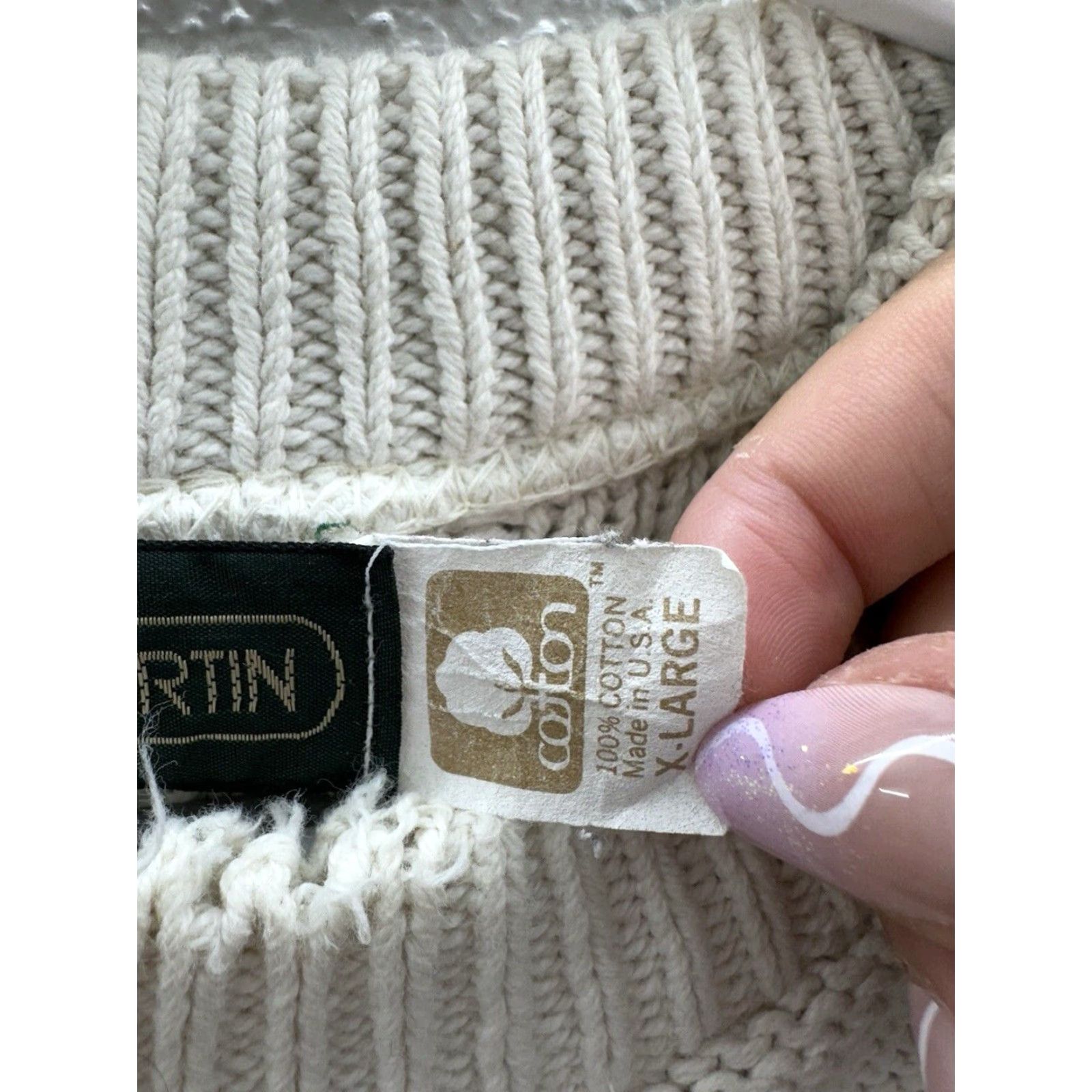 Vintage Neil Martin Mens Sweater Size XL Tan Long Sleeve Cotton Knit Vintage Size US XL / EU 56 / 4 - 6 Thumbnail