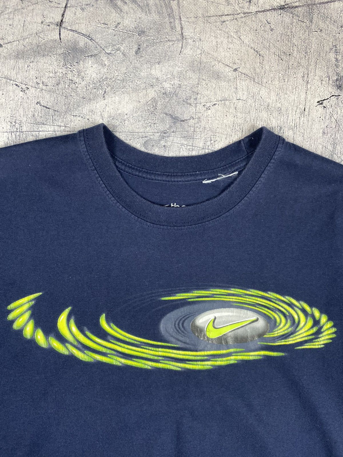 Nike × Vintage Vintage Nike Drill Big Logo Tee T Shirt Size US M / EU 48-50 / 2 - 5 Thumbnail