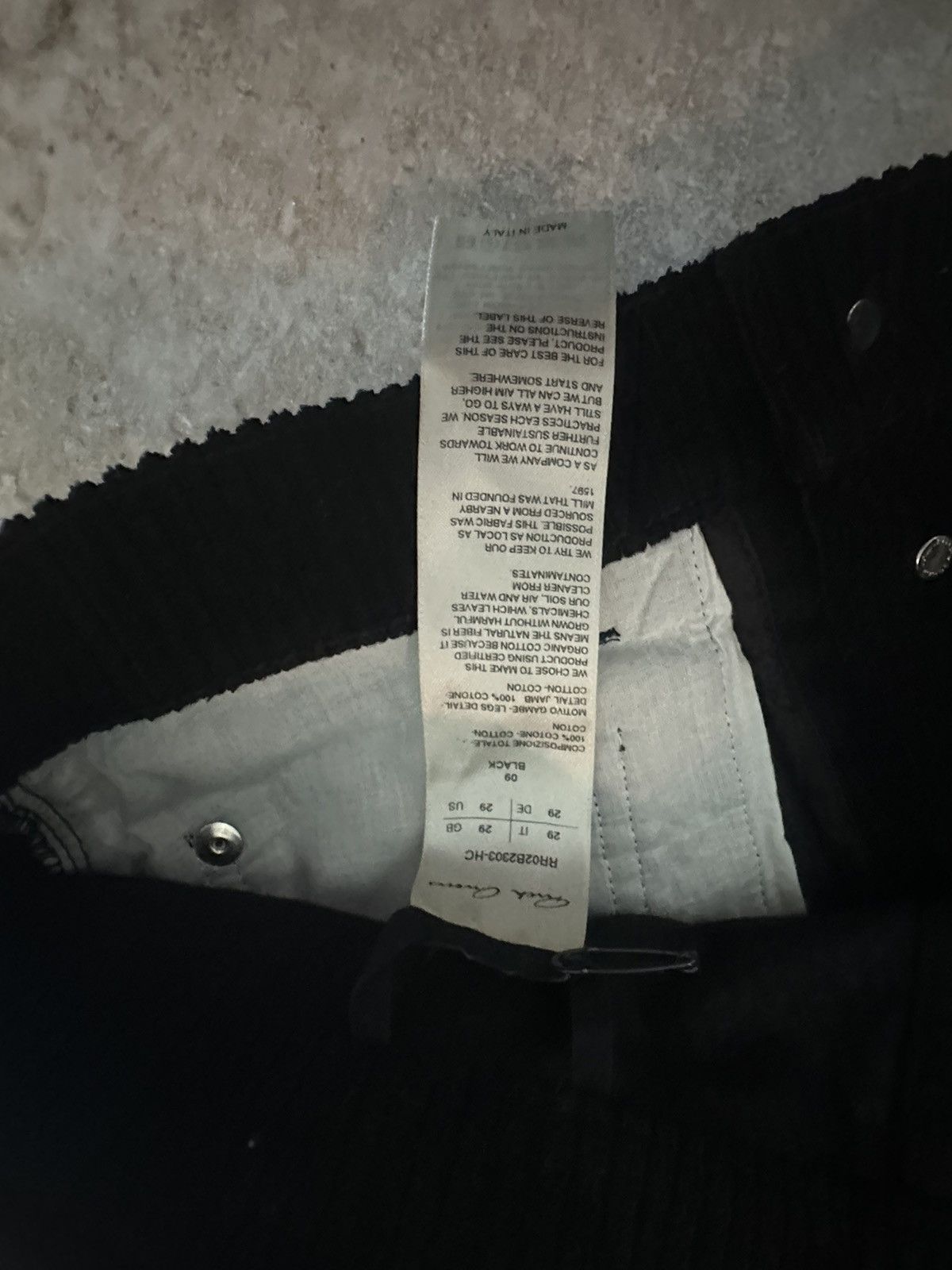 Rick Owens RICK OWENS FW22 "STROBE" RUNWAY CORDUROY BOLAN BANANAS Size US 28 / EU 44 - 8 Thumbnail