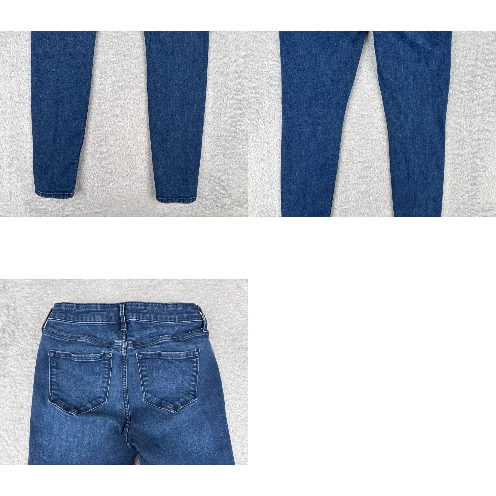 Old Navy Old Navy Jeans Womens 14 Blue Denim Rockstar Super Skinny Extra High Rise 31x28 90s Retro American Designer Womens Size 36" / US 14 / IT 50 - 10 Thumbnail