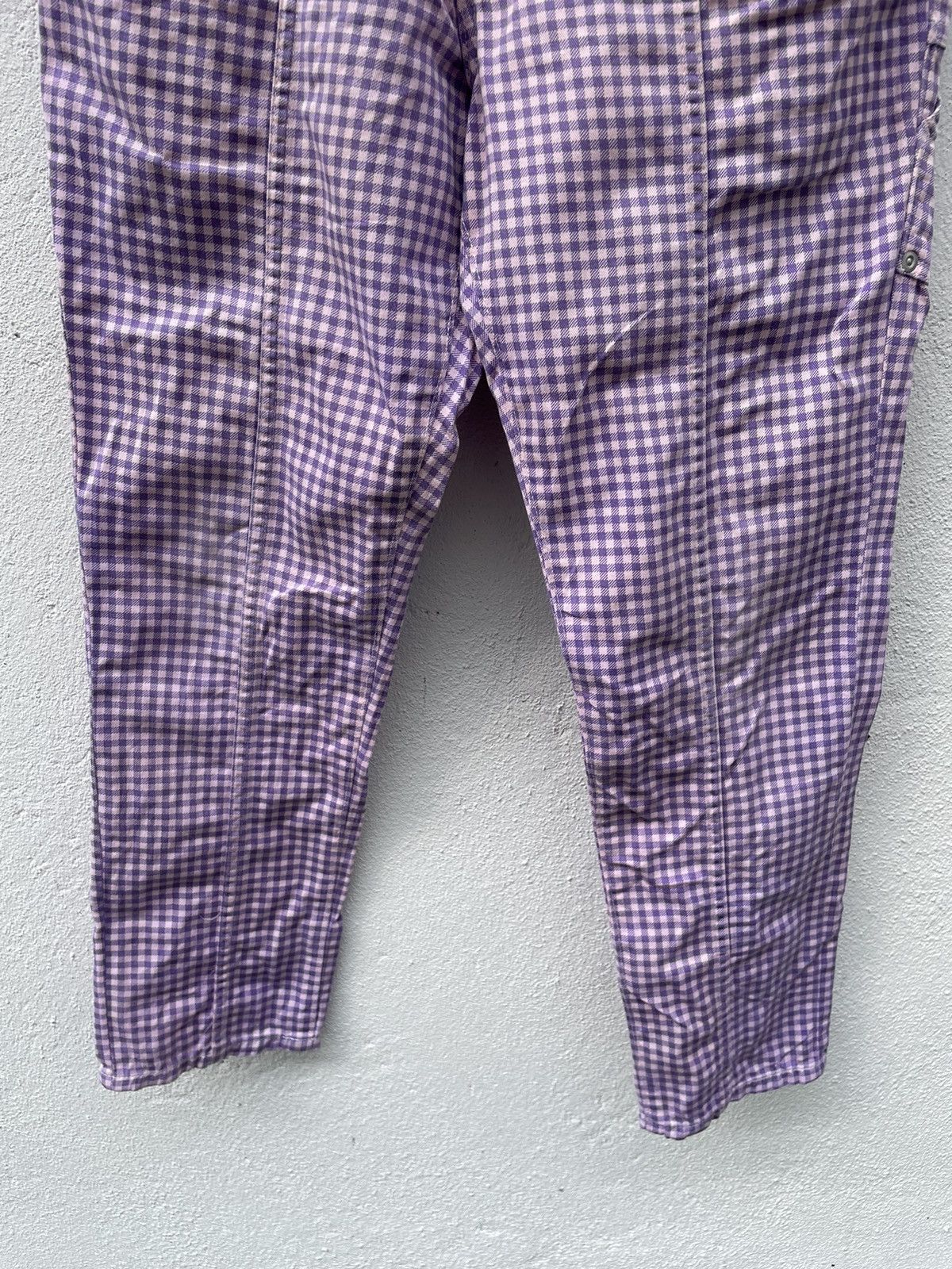 Issey Miyake × mercibeaucoup Mercibeaucoup Drop Crotch Checked Pants Size 26" / US 2 / IT 38 - 4 Thumbnail