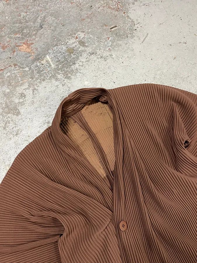 Issey Miyake Issey Miyake Brown Plissed Jacket Size US M / EU 48-50 / 2 - 4 Thumbnail