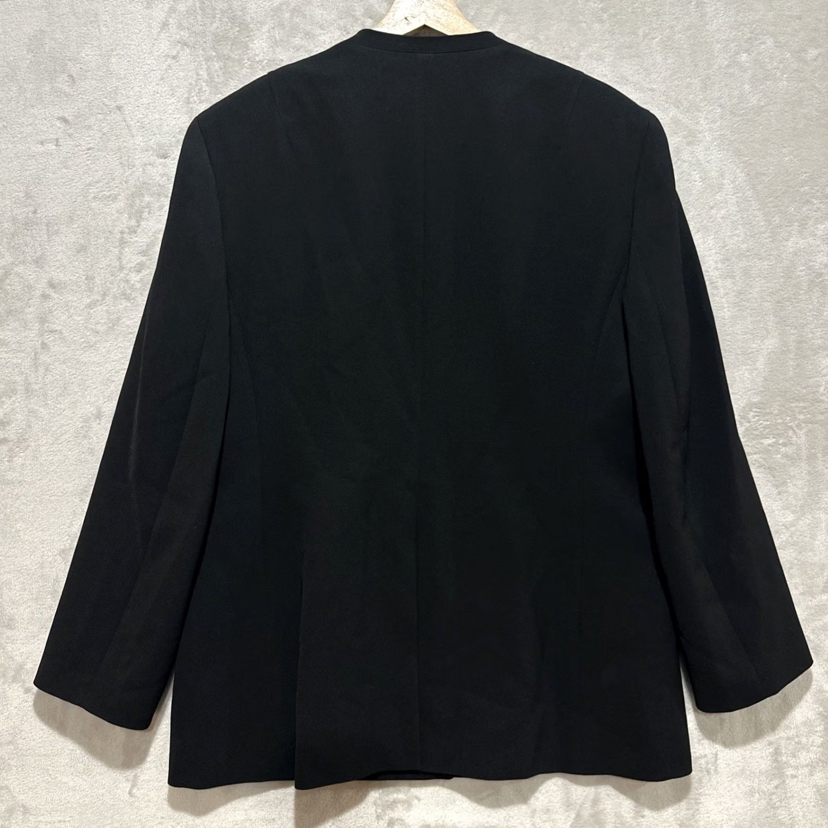 Vintage Lafayette 148 New York V-Neck Blazer Women's 14 Black Hook and Eye Dressy Business Suit Jacket Blazer Size XL / US 12-14 / IT 48-50 - 2 Thumbnail
