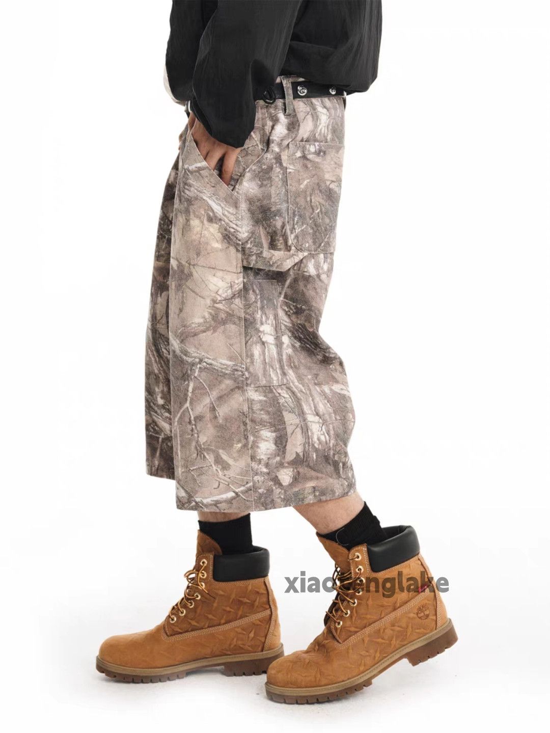 Designer × Japanese Brand × Vintage Unisex washed faded loose baggy hiphop cargo shorts Size US 34 / EU 50 - 1 Thumbnail