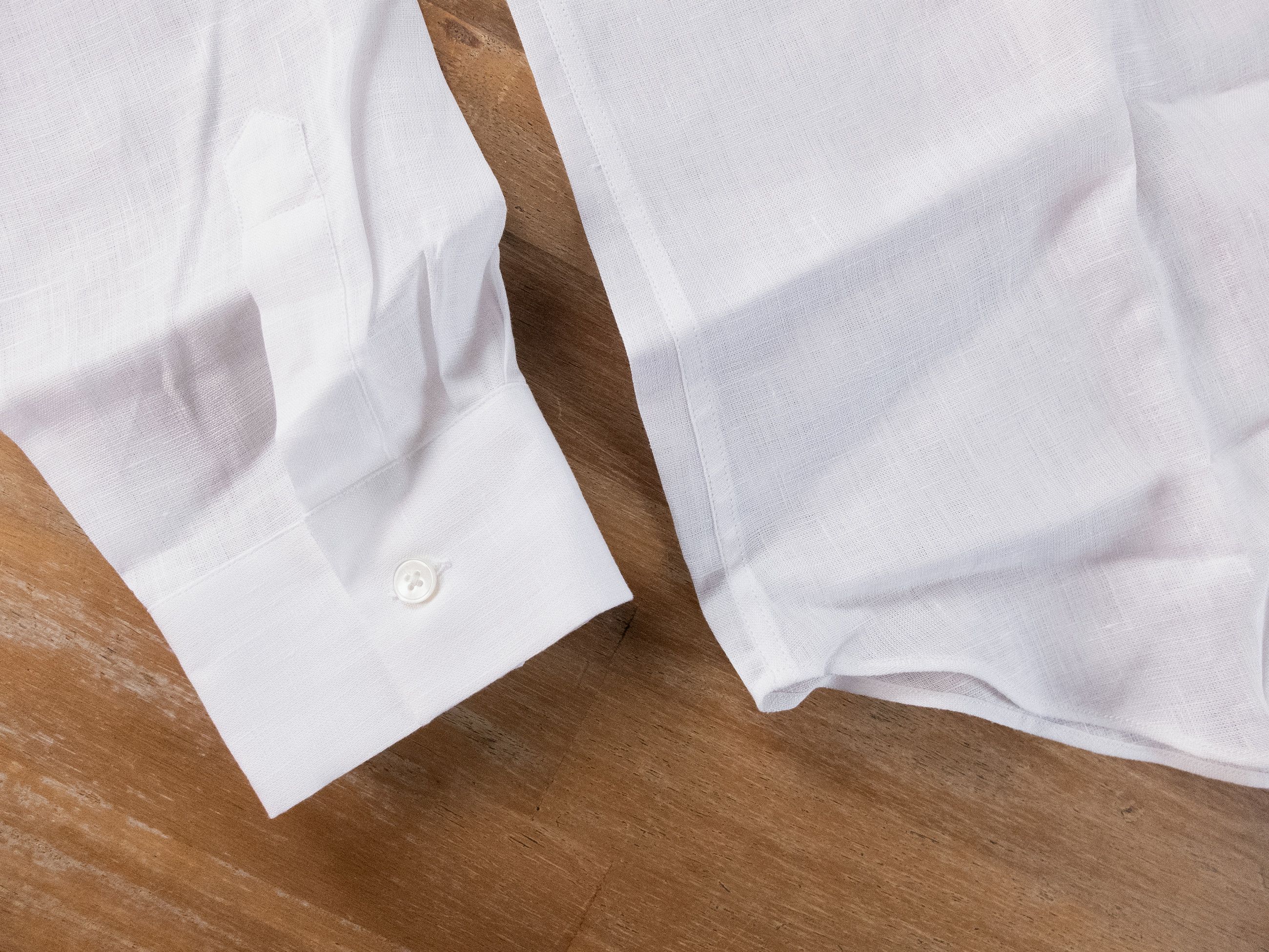 Paul Smith PAUL SMITH white linen shirt w Artist stripe detail Medium Size US M / EU 48-50 / 2 - 6 Thumbnail