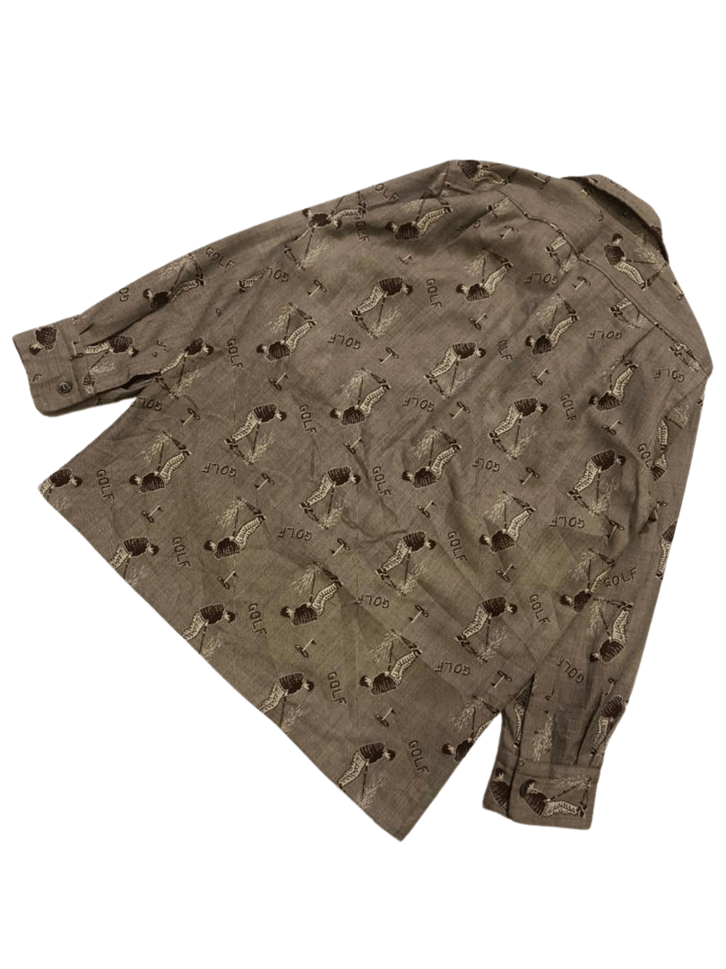 Vintage Vintage All Over Print Golf button-ups shirt Size US S / EU 44-46 / 1 - 2 Thumbnail
