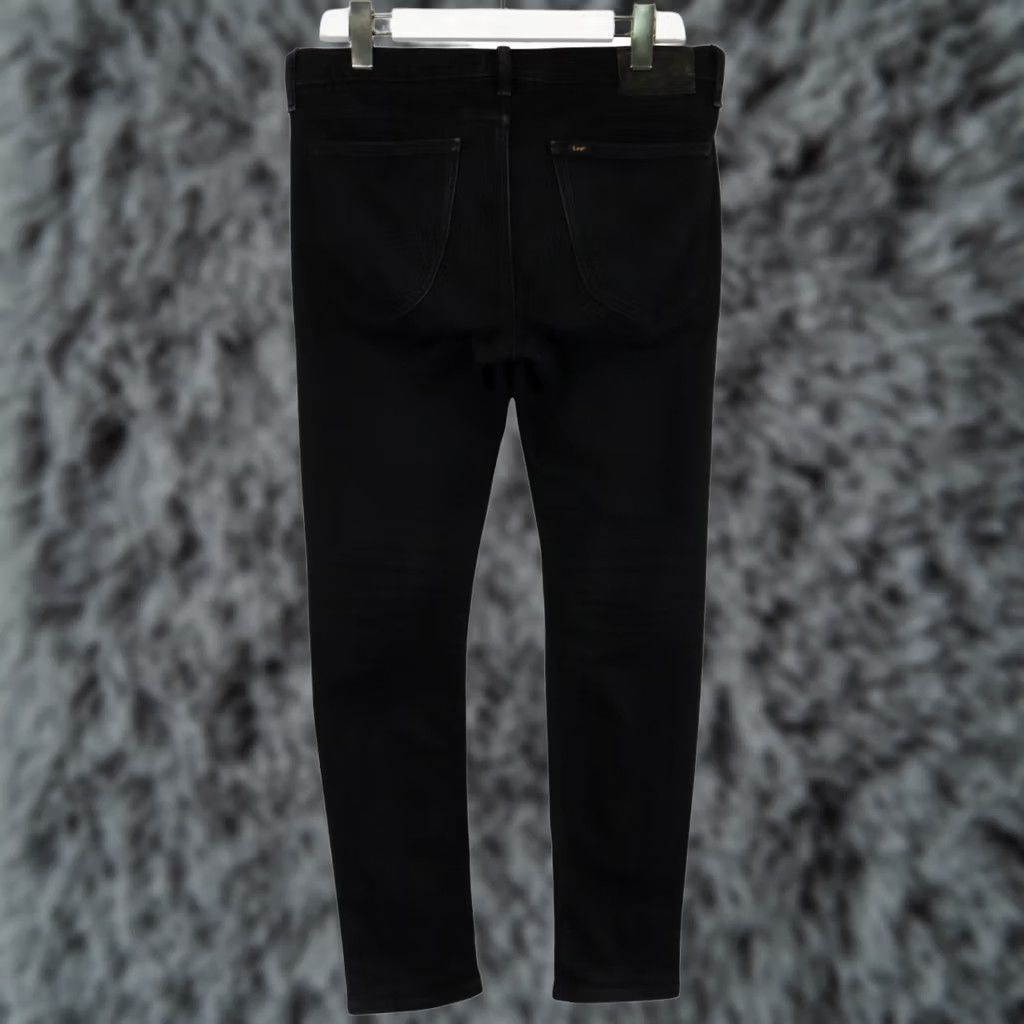 Lee Lee Luke Jeans Slim Fit Black Denim Zip Fly Logo Stretch Jeans Men W31/L32 Slim Logo Stretch Zip Fly Lee Luke Size US 31 - 1 Thumbnail