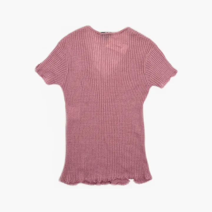 Chanel Chanel Pink Short Sleeve Knit Top Size XS / US 0-2 / IT 36-38 - 1 Thumbnail