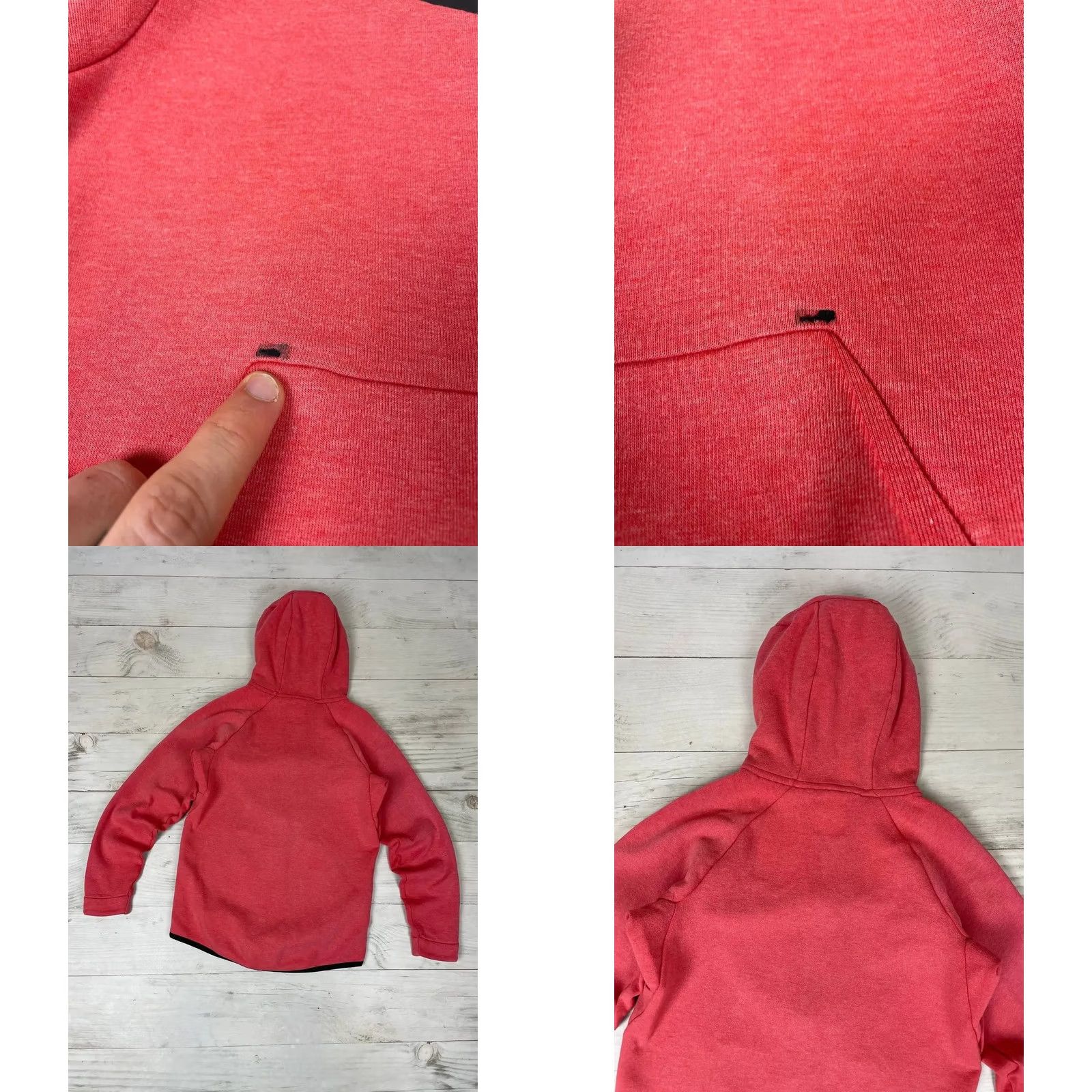Nike Nike Tech Fleece Hoodie Men XS Red Size US XS / EU 42 / 0 - 9 Thumbnail