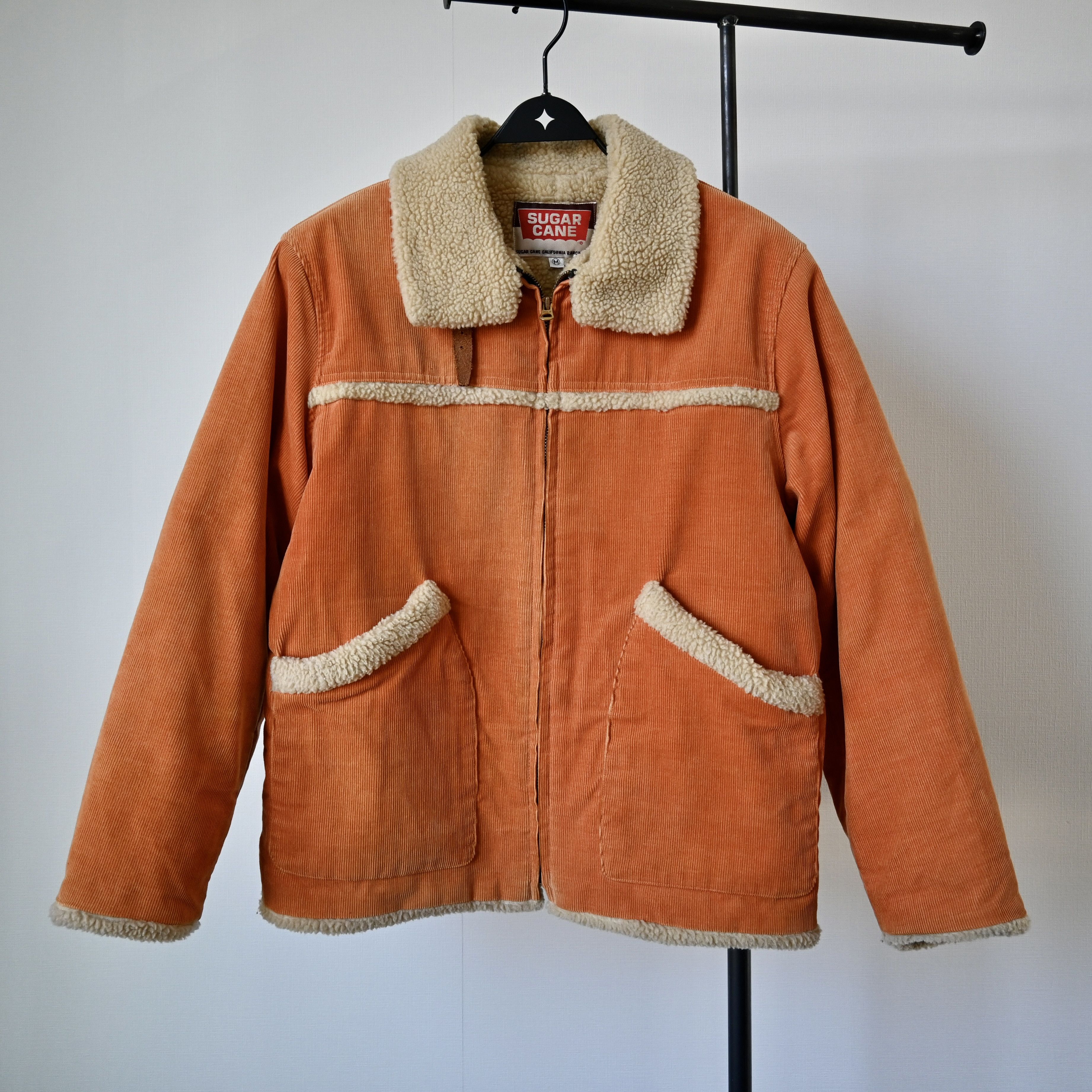 Sugar Cane Sugar Cane shearing lined corduroy ranch jacket, orange Size US M / EU 48-50 / 2 - 1 Thumbnail