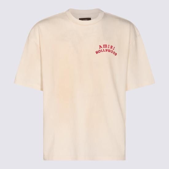 Amiri AMIRI Men T-Shirts AMJYTE1204 IVORY RED White Size US M / EU 48-50 / 2 - 1 Thumbnail