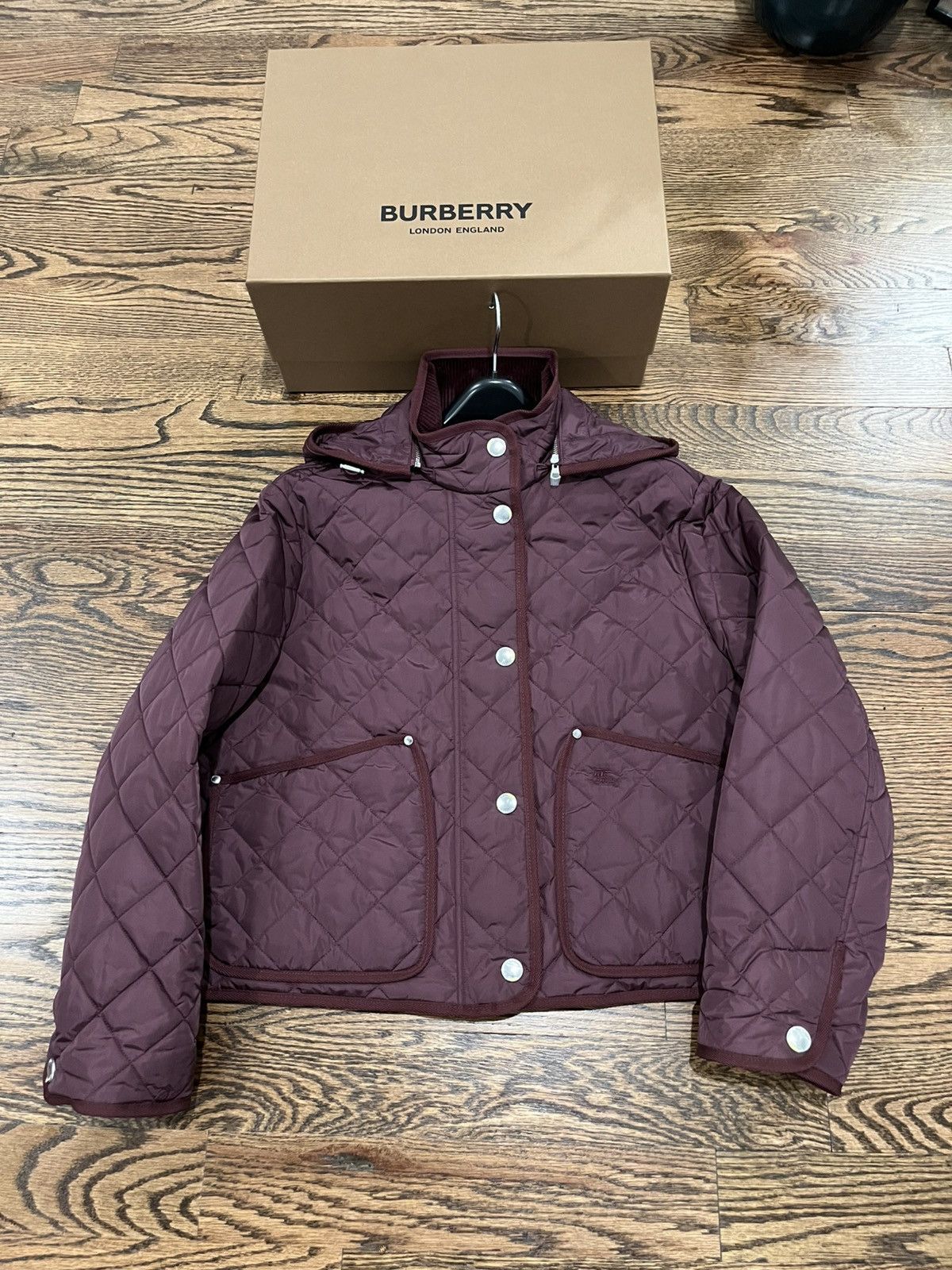 Burberry Burberry Cropped Quilted Nylon Jacket Size L / US 10 / IT 46 - 8 Thumbnail