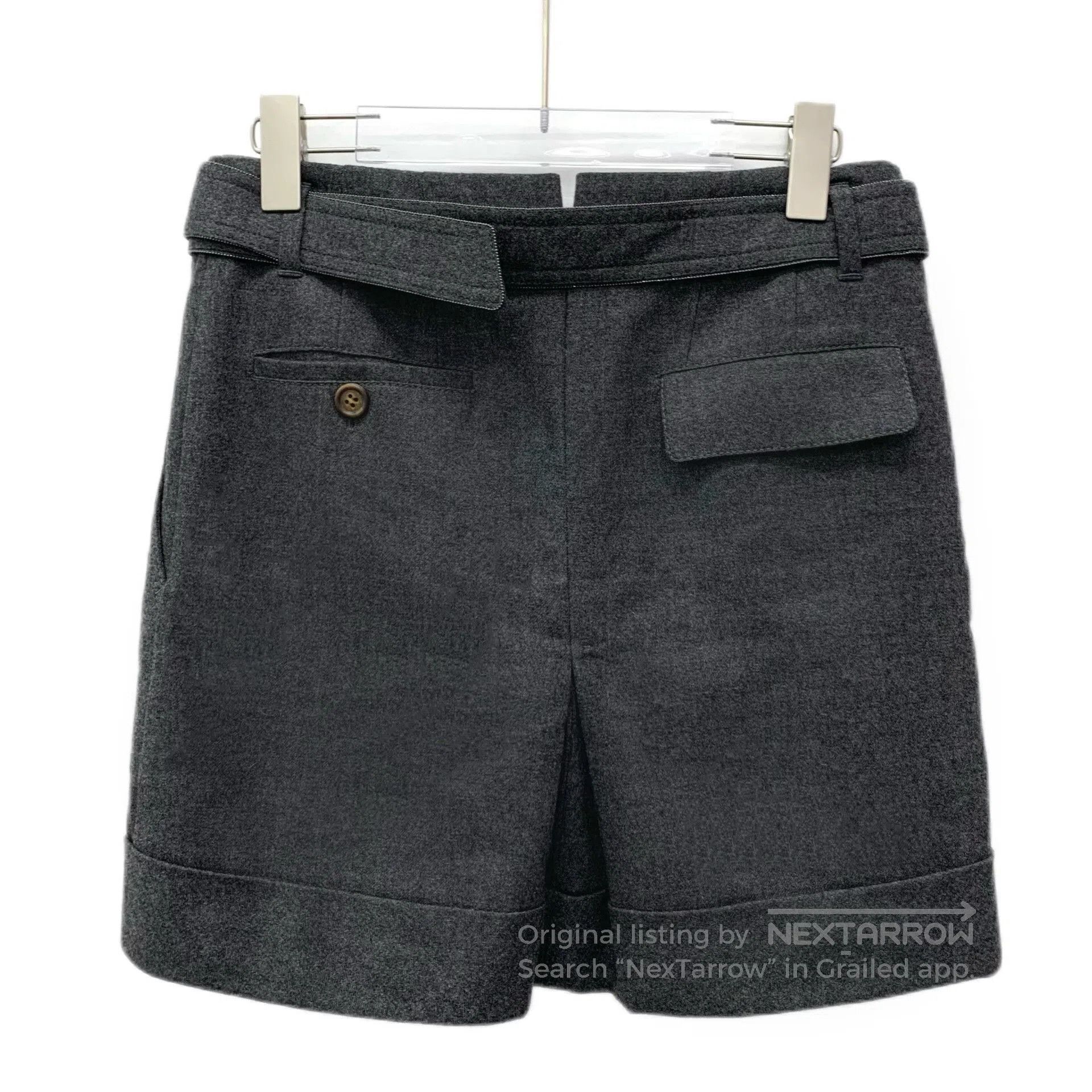 Brunello Cucinelli Brunello Cucinelli Wool Beaded Belt Skirt. Size 37" - 2 Thumbnail