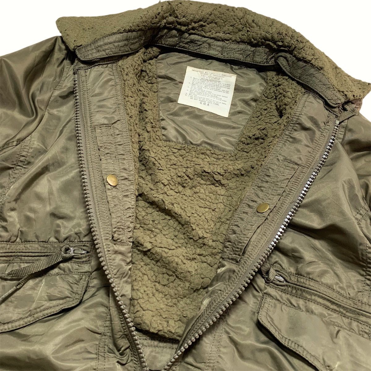 Vintage 90s G. O. A Military Riders Bomber Jacket