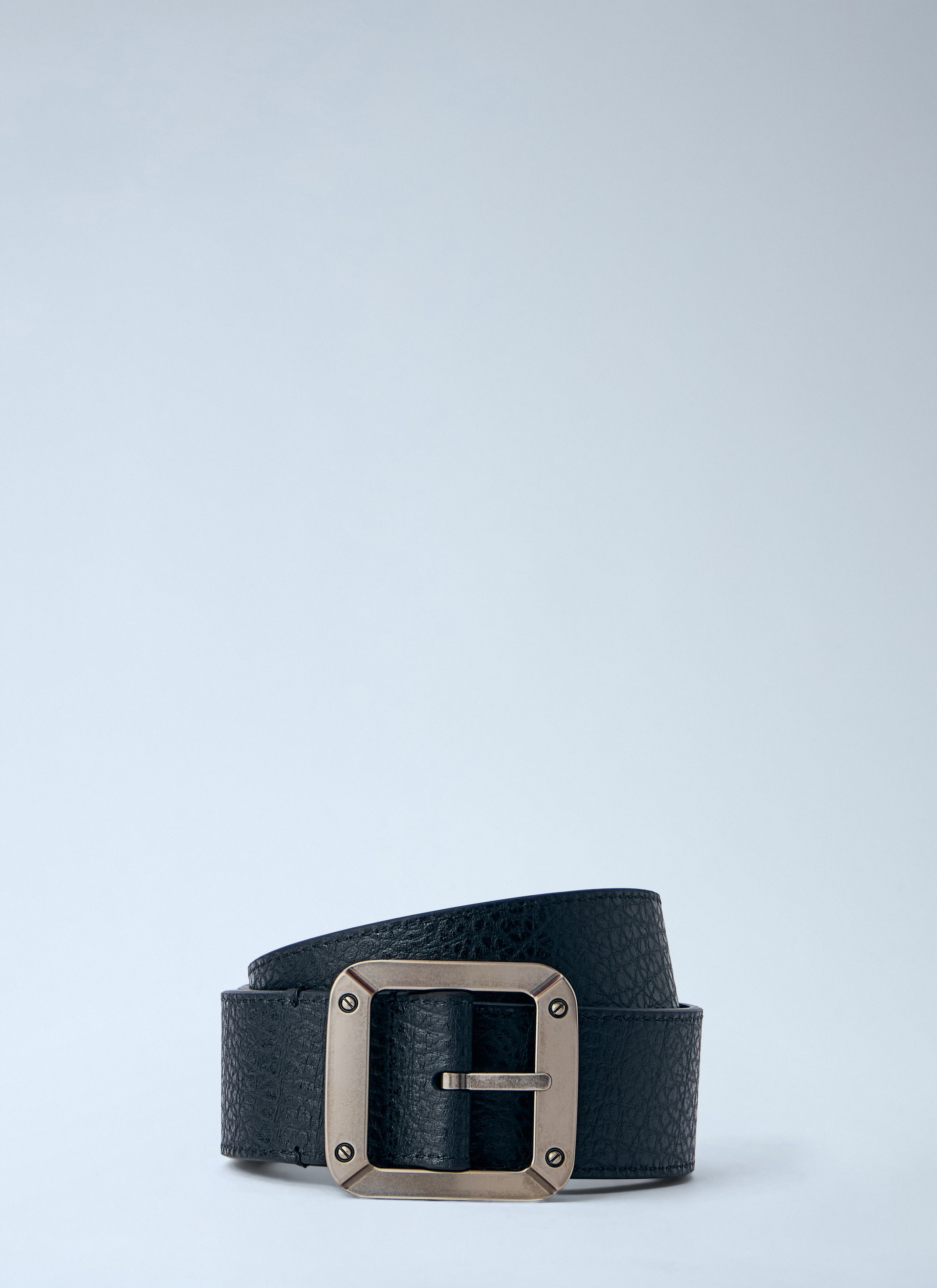 Acne Studios Textured Reversible Leather Belt Size ONE SIZE - 1 Thumbnail